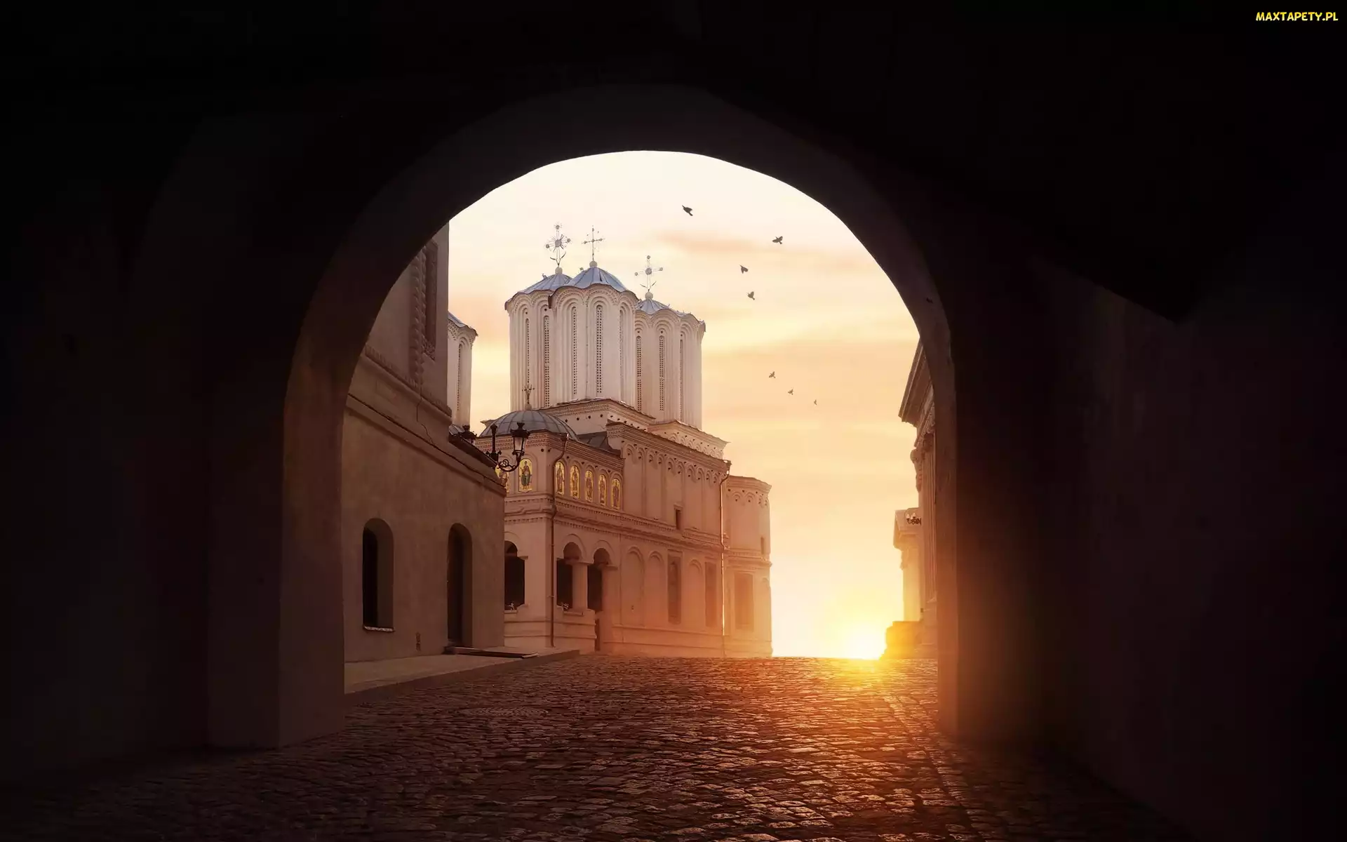Rumunia, Bukareszt, Brama, Łuk, Kościół, Katedra patriarchalna św Konstantyna i Heleny