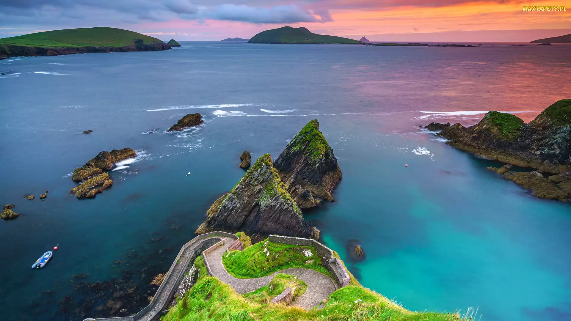 Hrabstwo Kerry, Skały, Półwysep Dingle, Morze, Irlandia