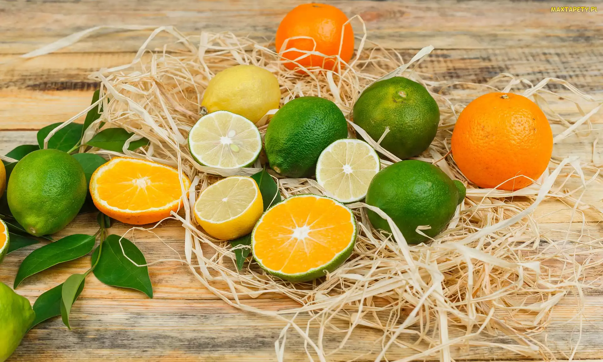 Cytryny, Deski, Limonki, Pomarańcze, Owoce