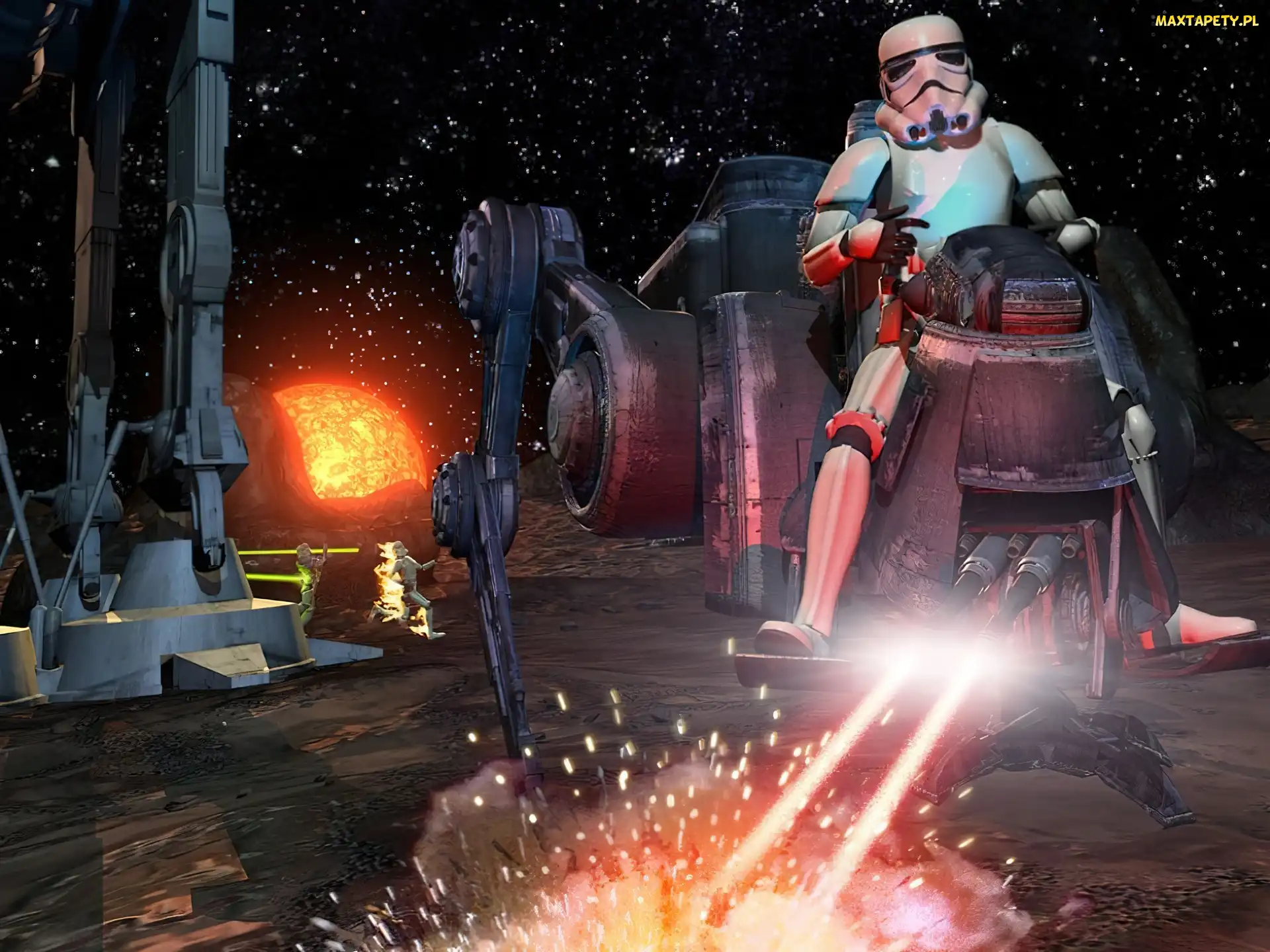 maszyna, iskry, gwiazdy, robot, Star Wars
