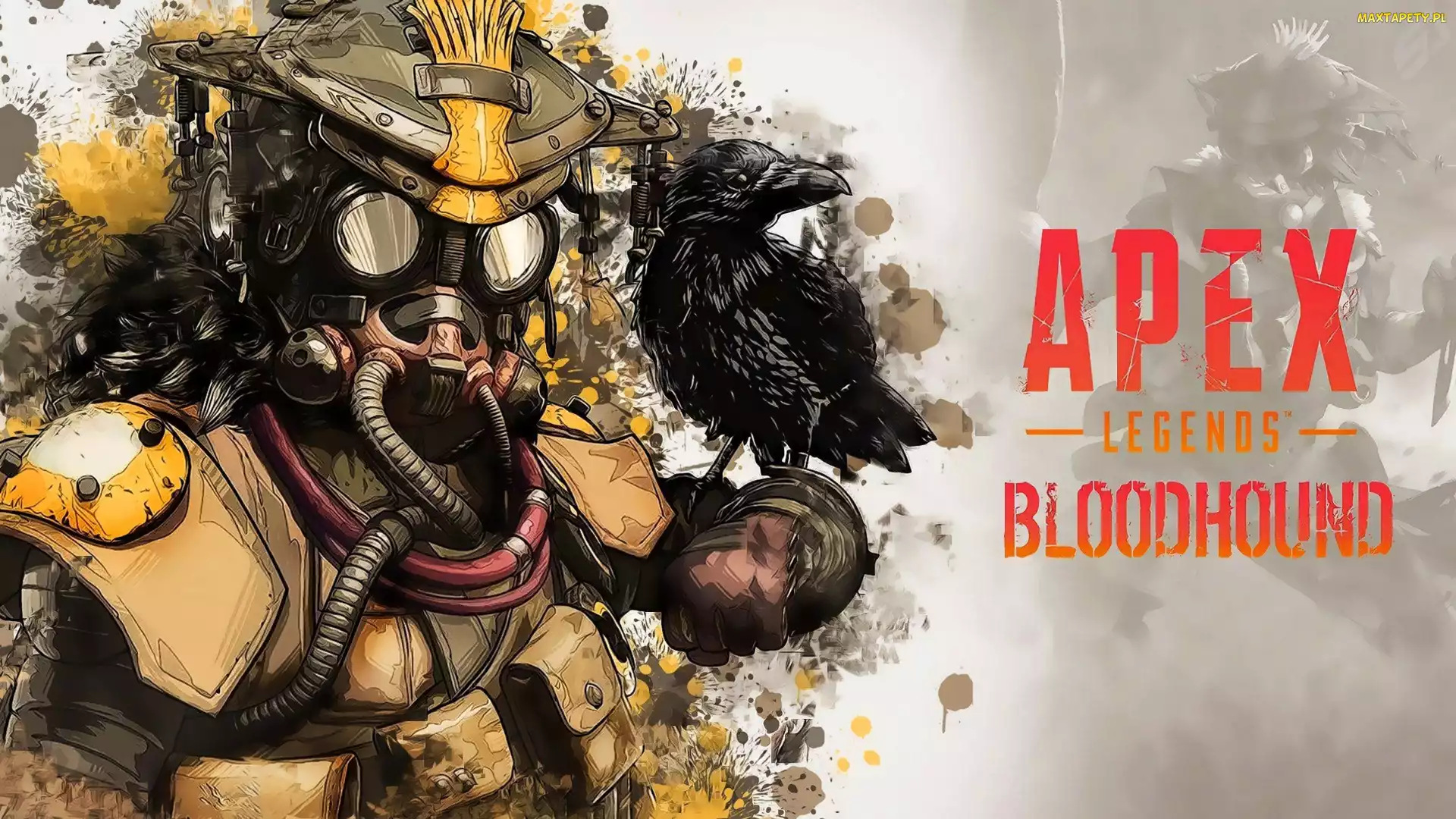 Maska, Postać, Apex Legends, Kruk, Bloodhound, Gra, Tropicielka