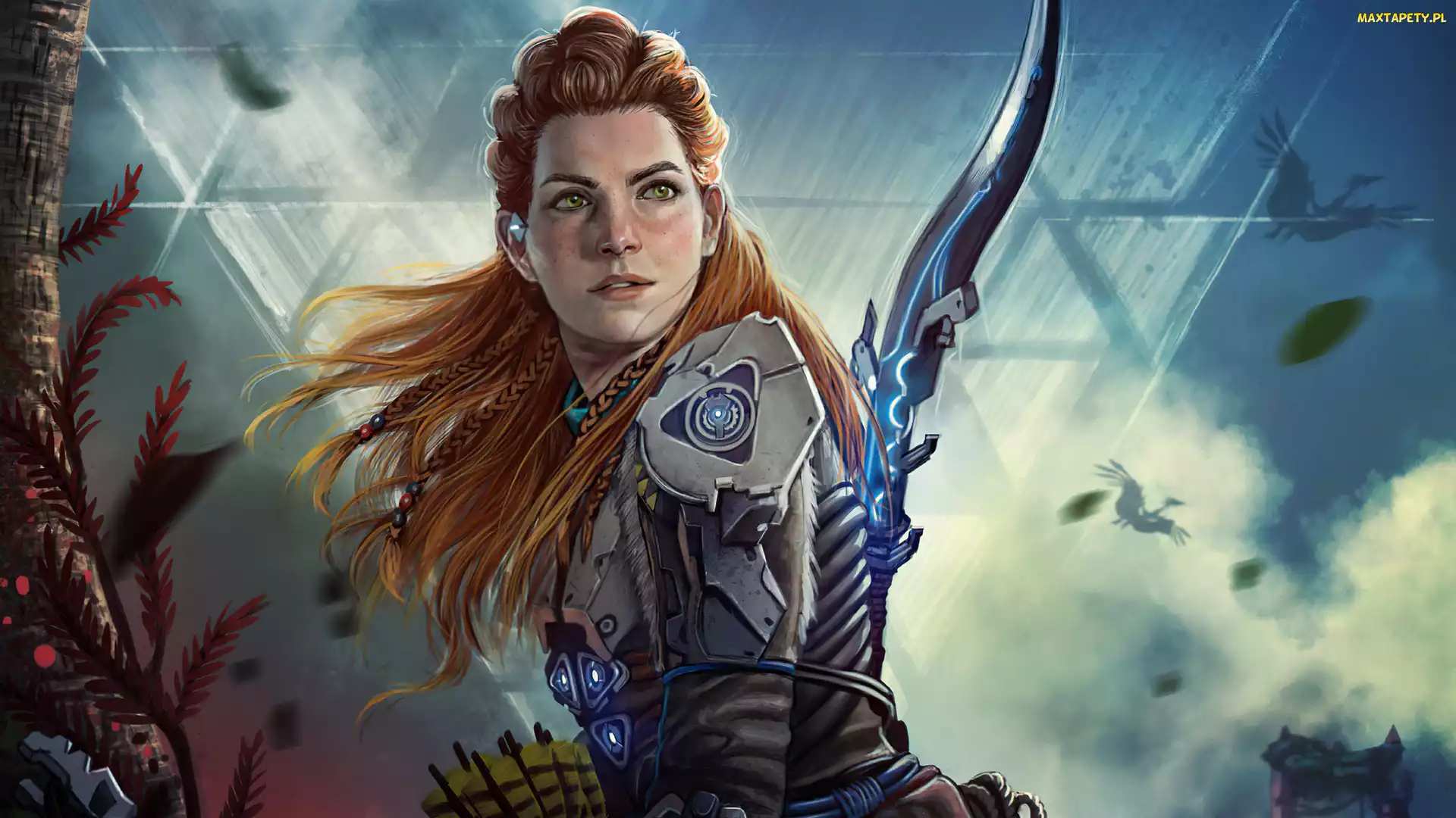 Aloy, Postać, Horizon Forbidden West, Łuk, Łuczniczka, Gra, Kobieta