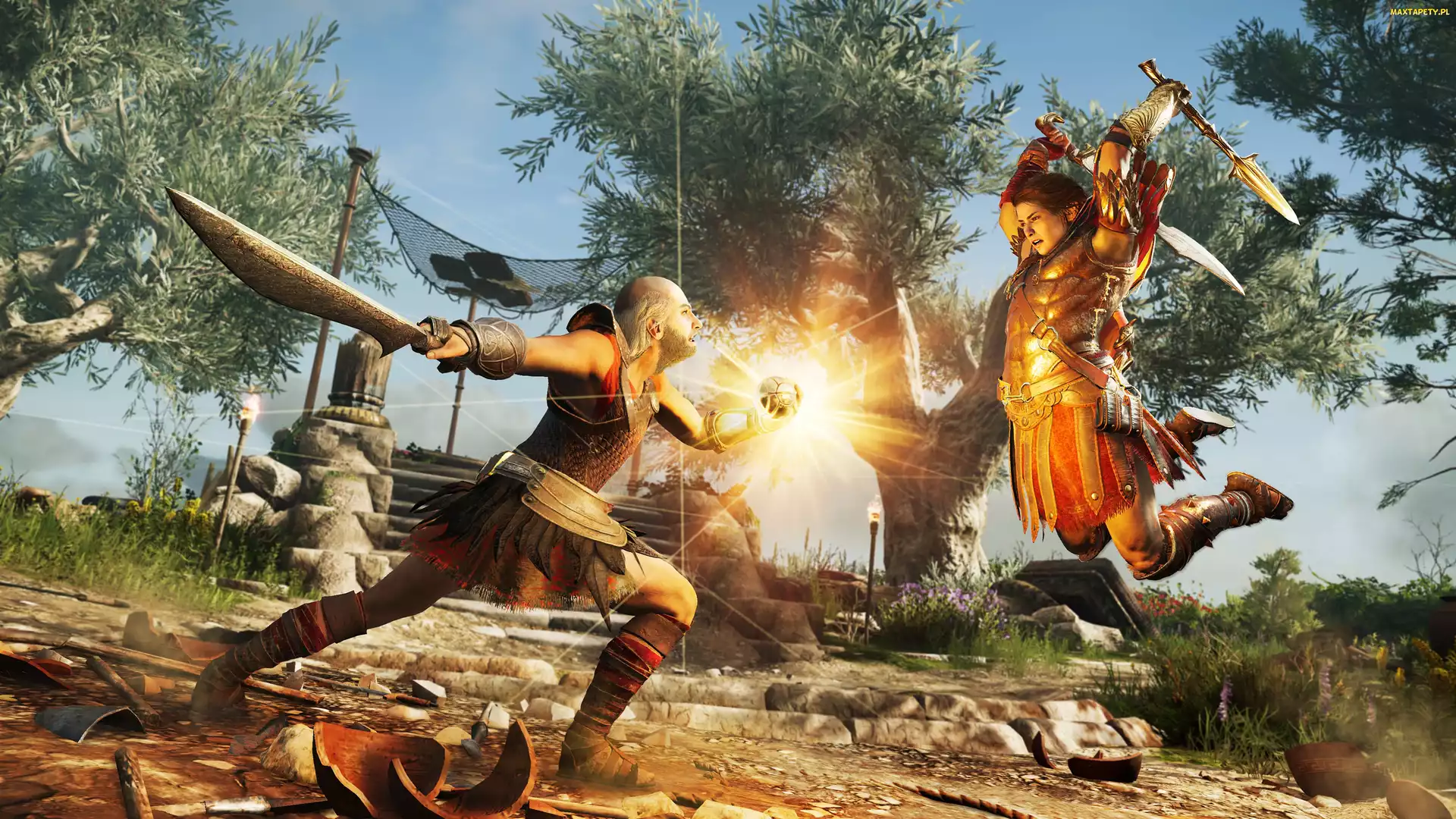 Assassins Creed Odyssey, Gra, Postacie, Walka
