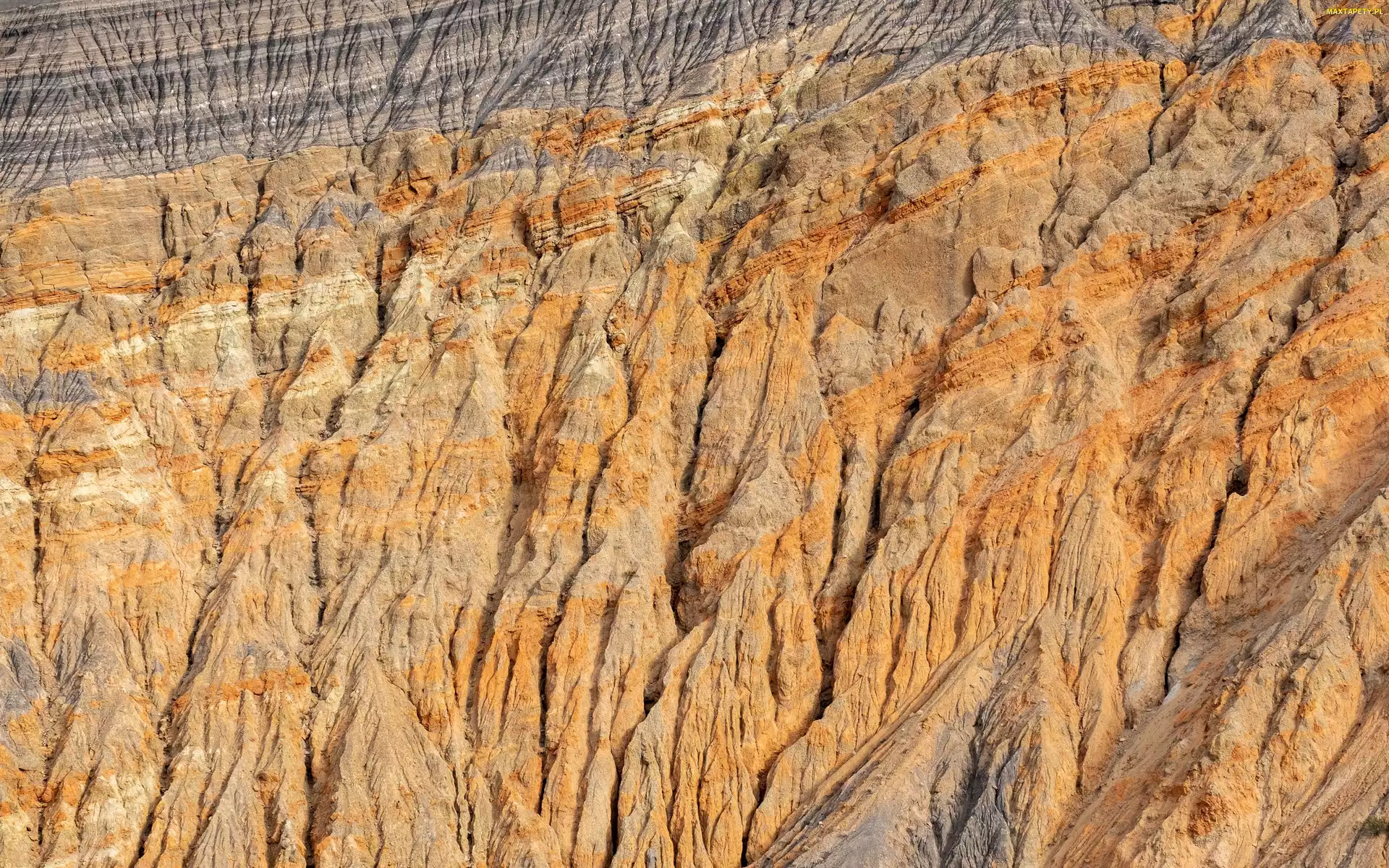 Krater wulkaniczny, Stany Zjednoczone, Kalifornia, Ubehebe Crater, Skały