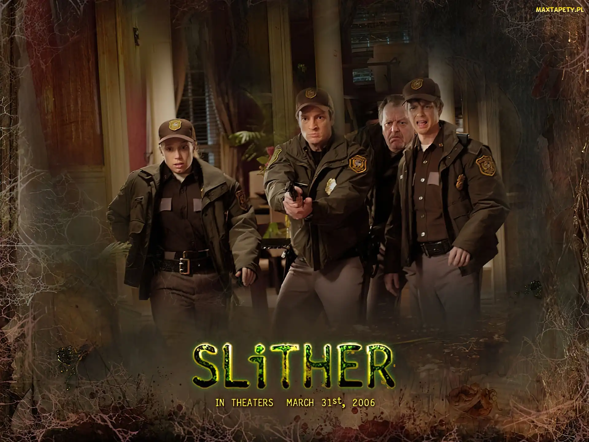 napis, dom, Slither, policja