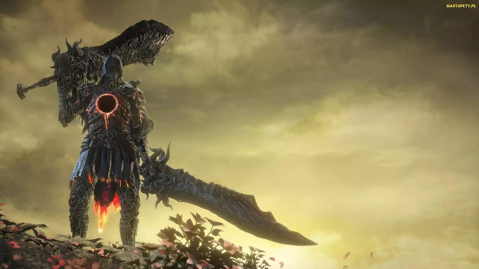Kwiaty, Dark Souls 3, Gra, Mgła, Postać