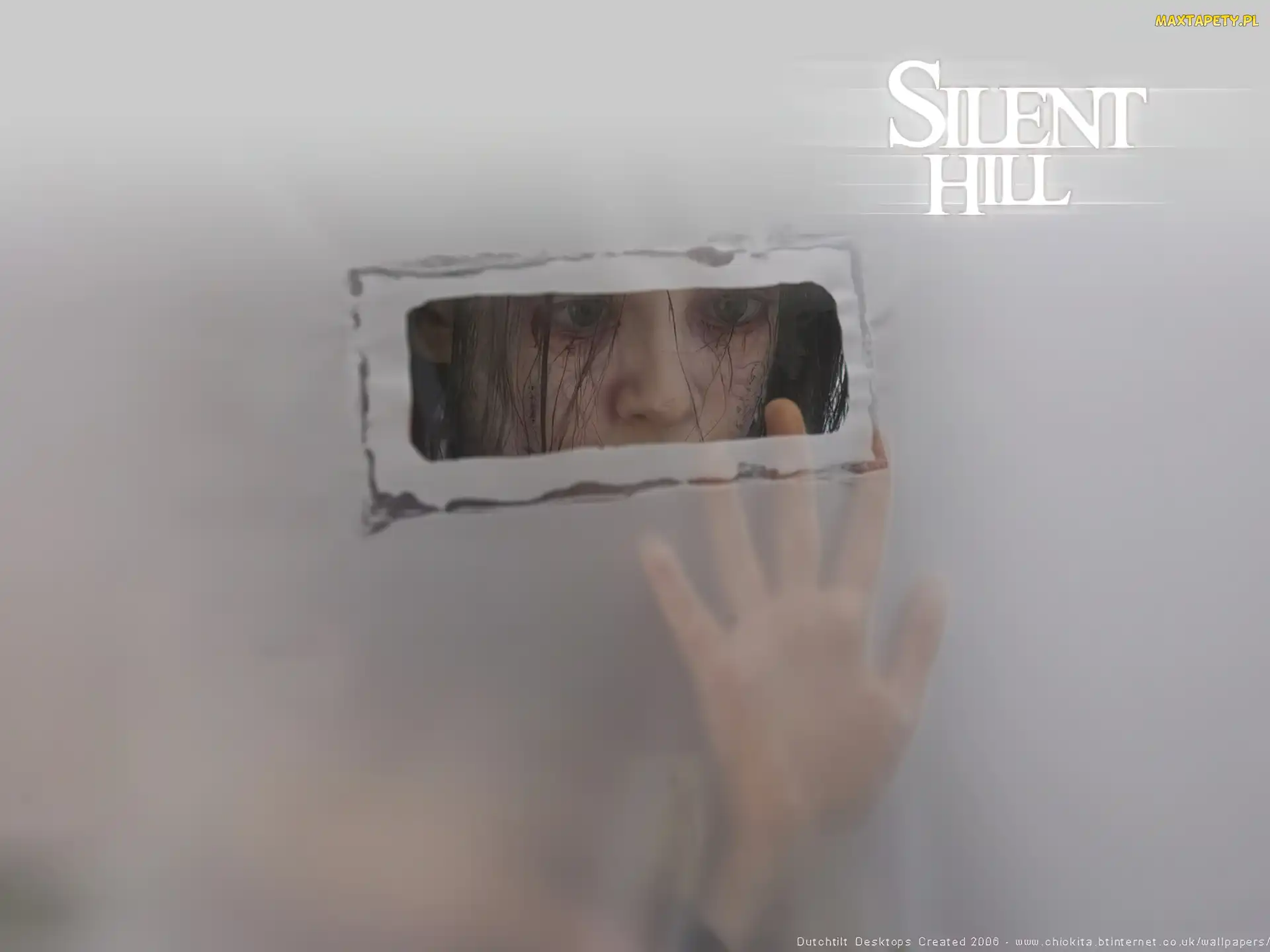 tło, oczy, Silent Hill, dłoń