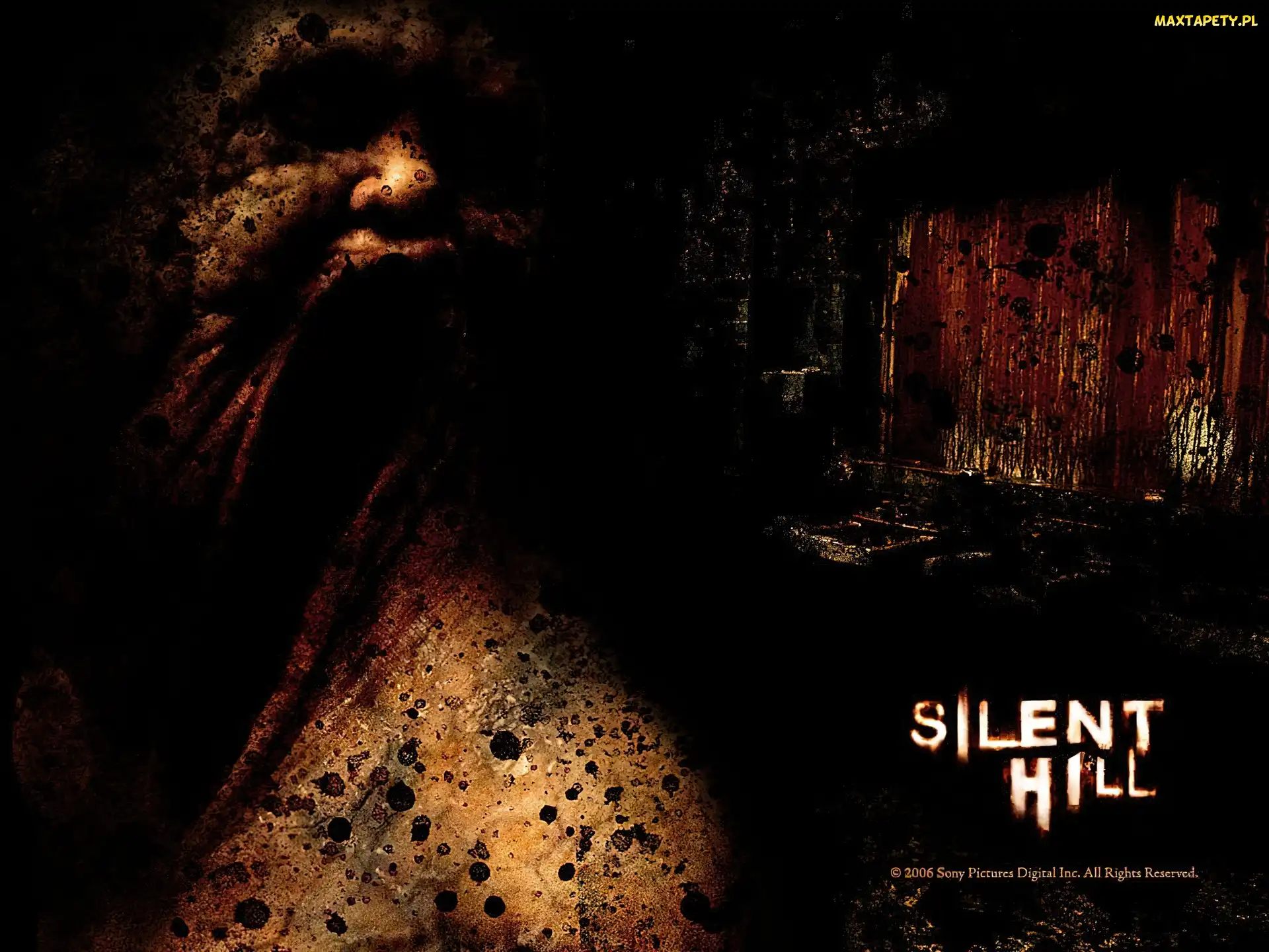 horror, twarz, Silent Hill, plamy