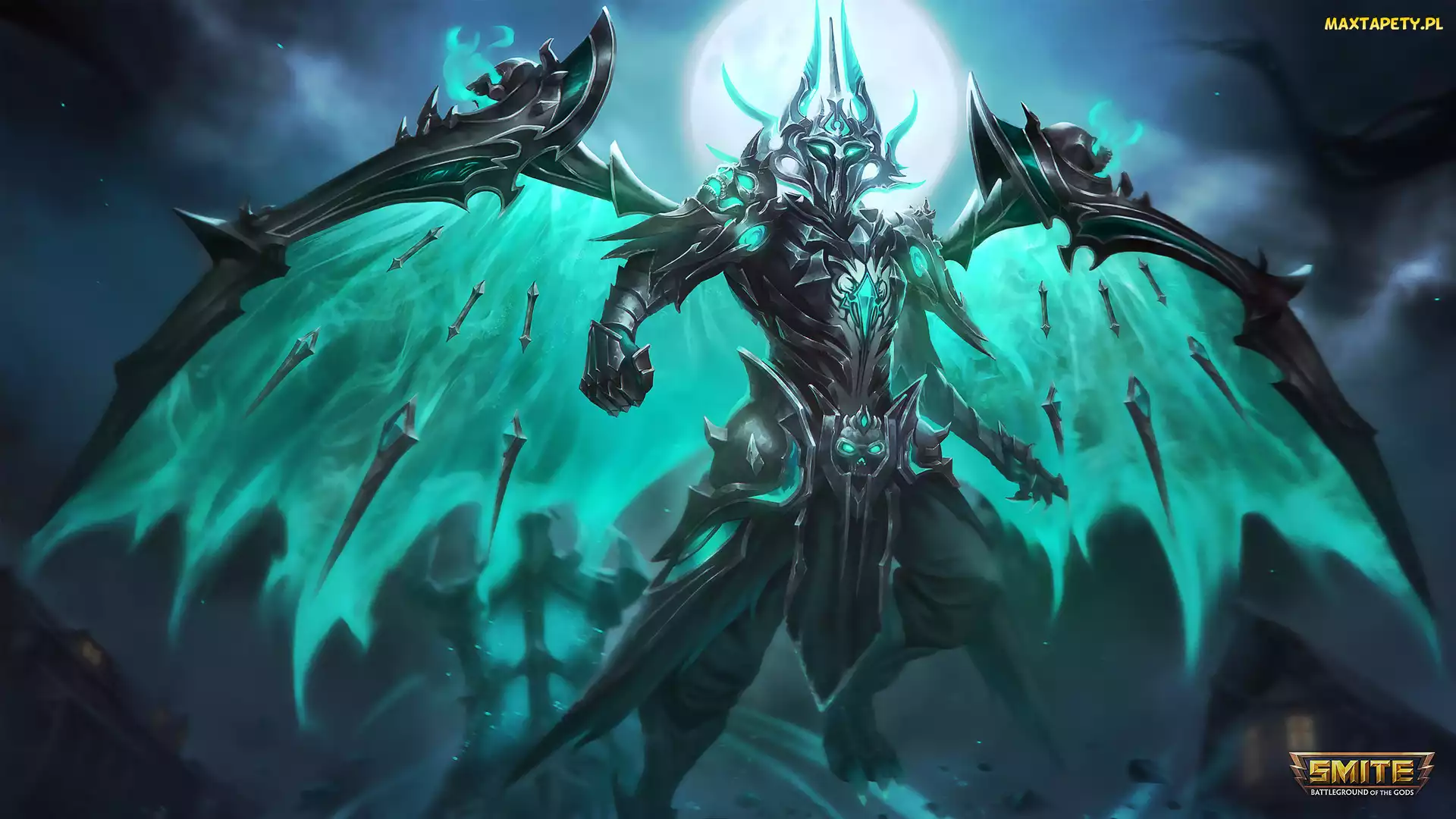 Ostrza, Skrzydła, Smite Battleground of the Gods, Plakat, Chernobog, Gra, Postać