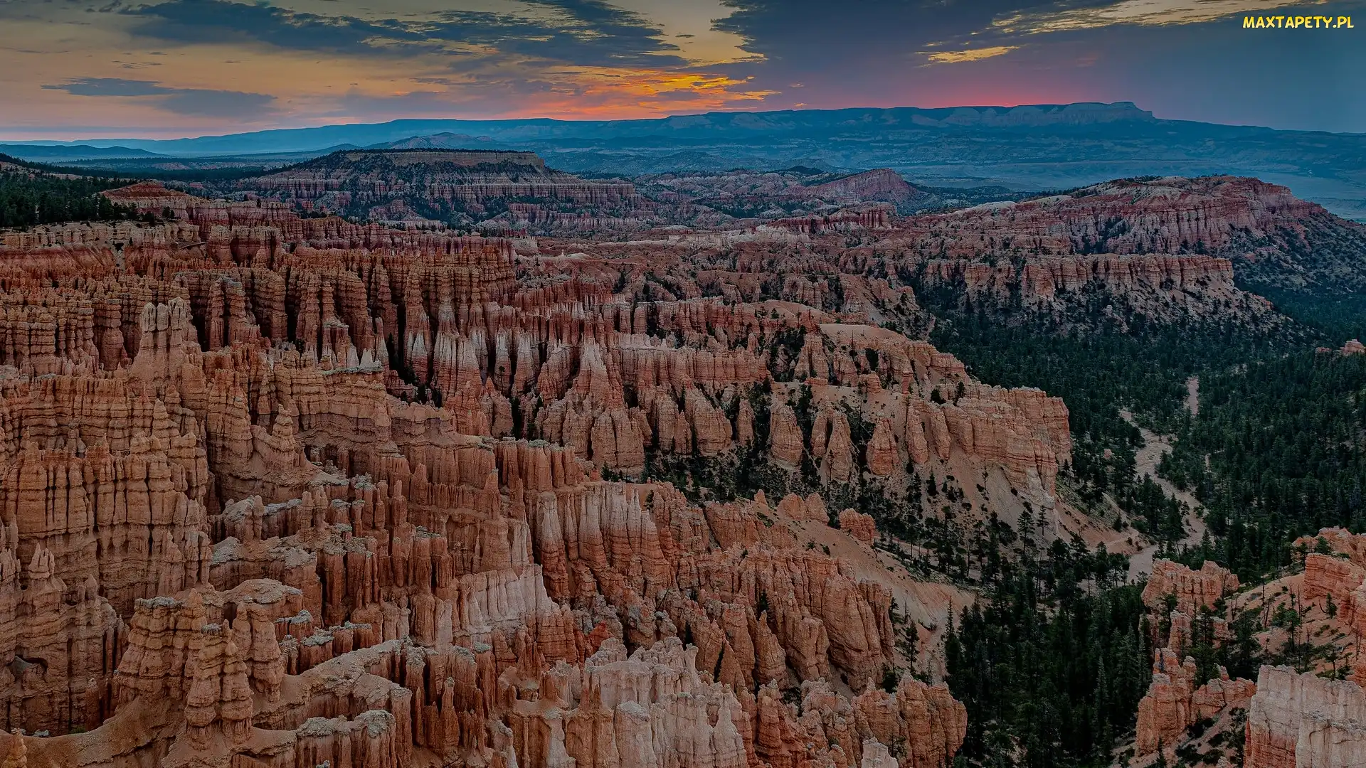 Stany Zjednoczone, Utah, Skały, Góry, Bryce Canyon, Park Narodowy Bryce Canyon