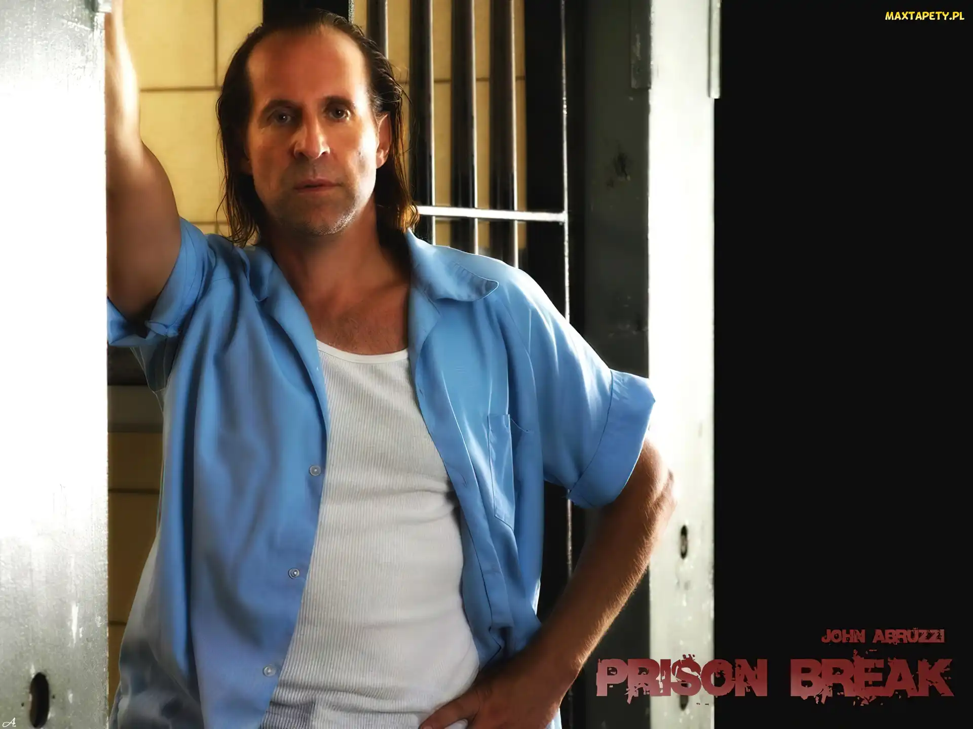 cela, koszula, Skazany na śmierć, Prison Break, Peter Stormare, stoi