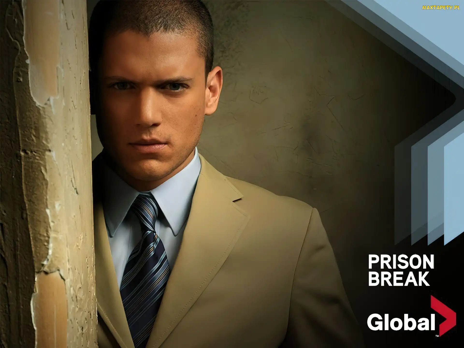 Skazany na śmierć, Wentworth Miller, przystojny, słup, Prison Break