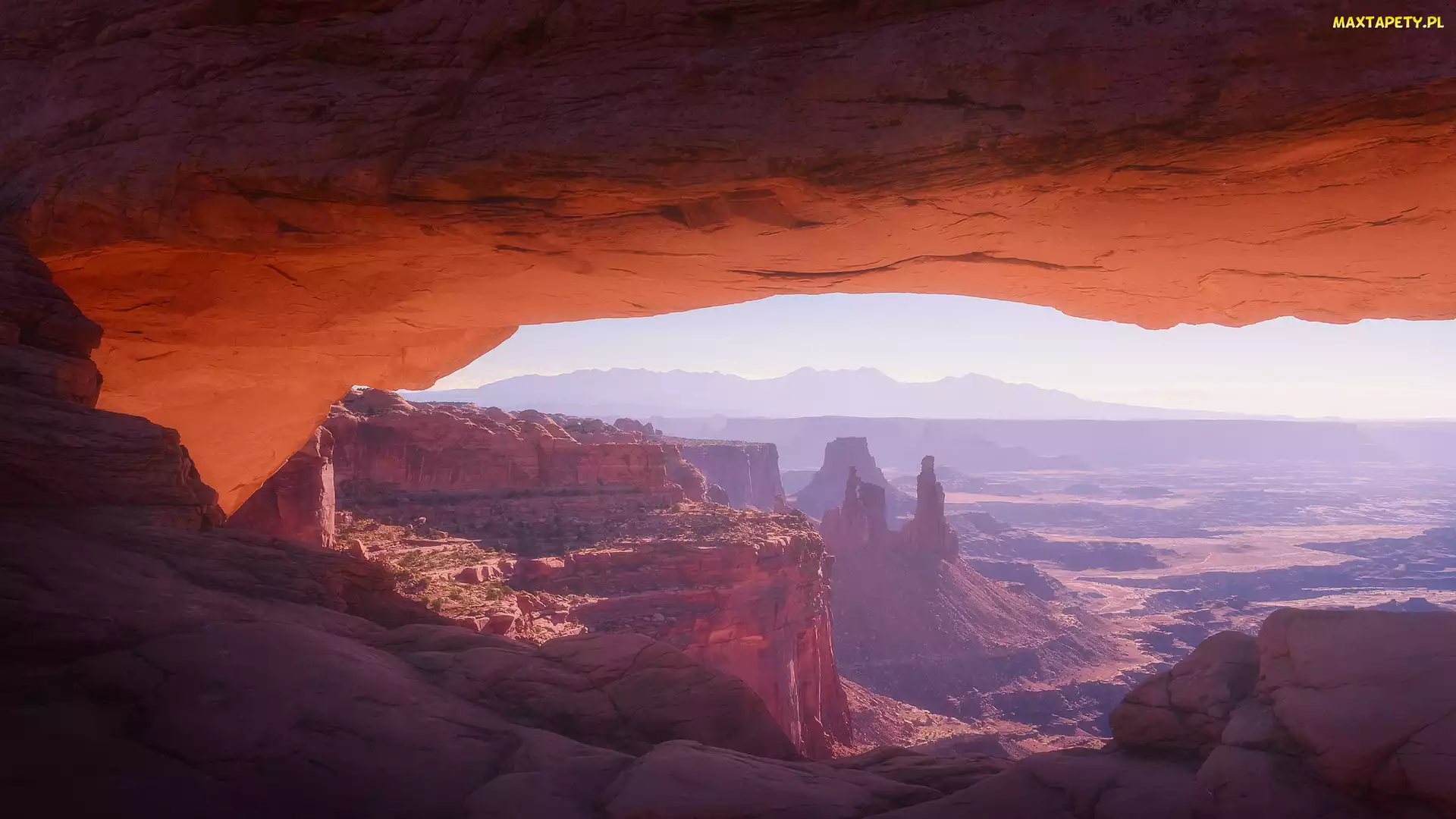 Stany Zjednoczone, Utah, Skały, Kanion, Łuk skalny, Park Narodowy Canyonlands