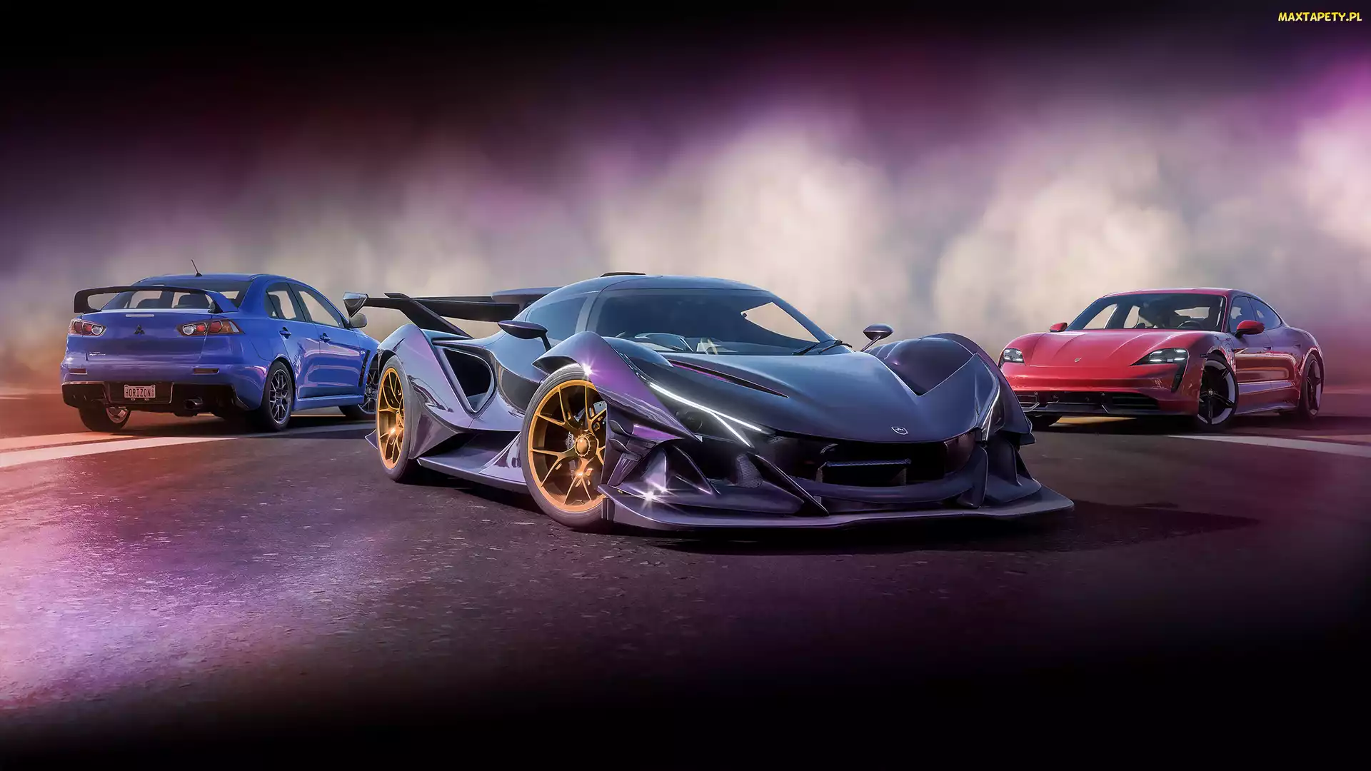 Parking, Dym, Forza Horizon 5, Gra, Samochody, Sportowe
