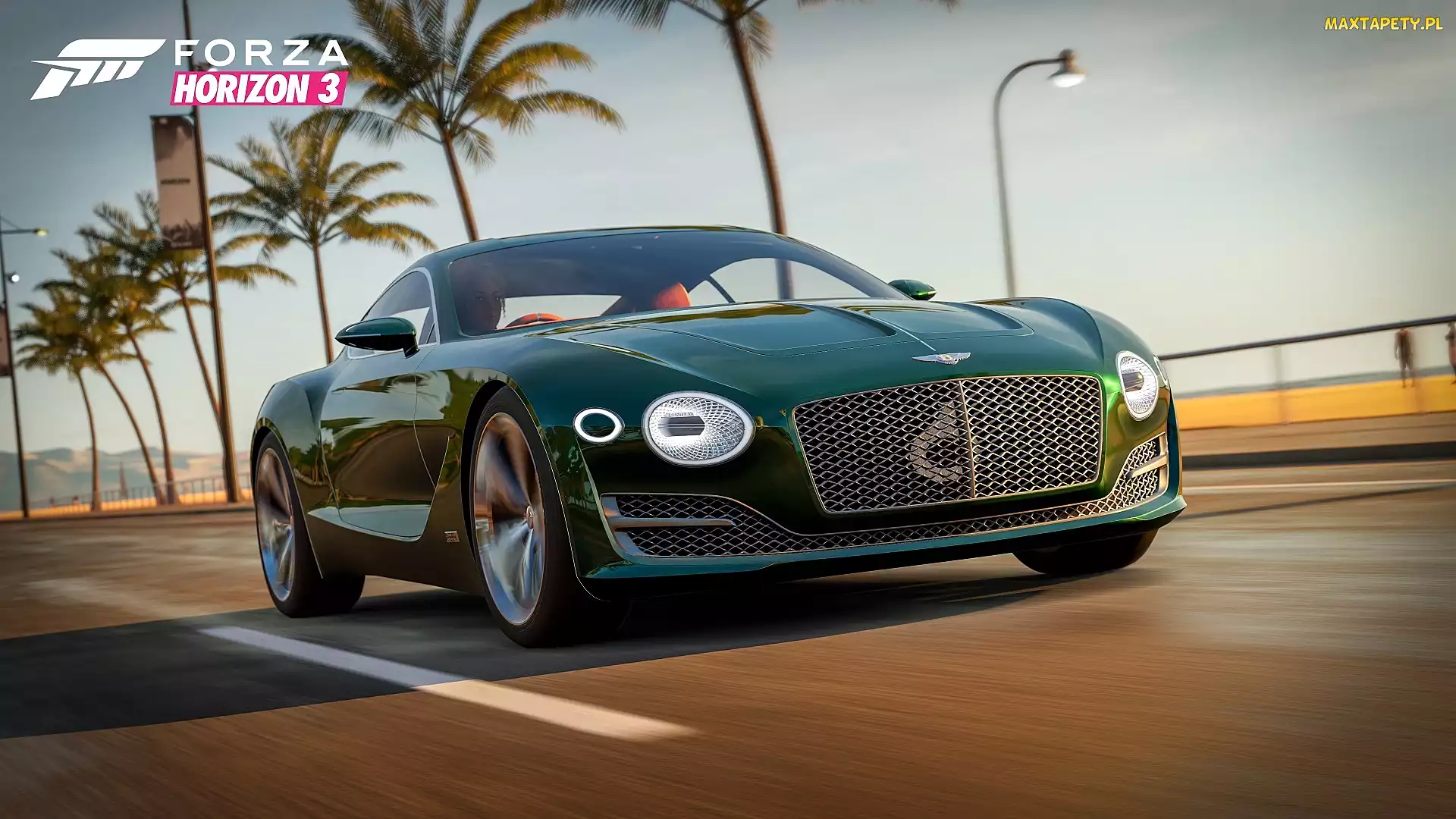 Samochód, Zielony, Gra, Forza Horizon 3