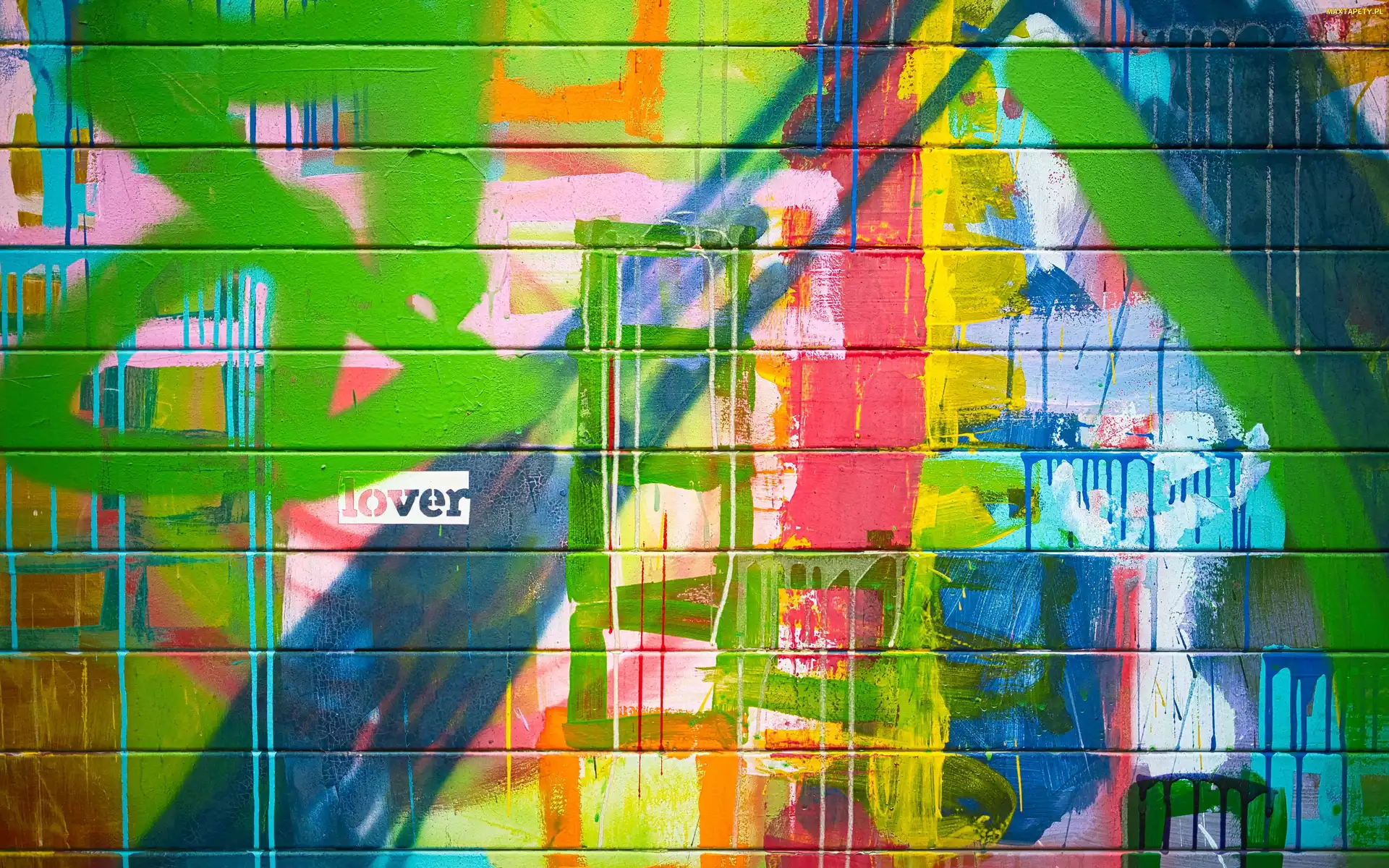 Lover, Słowo, Graffiti, Ściana, Sztuka, Napis
