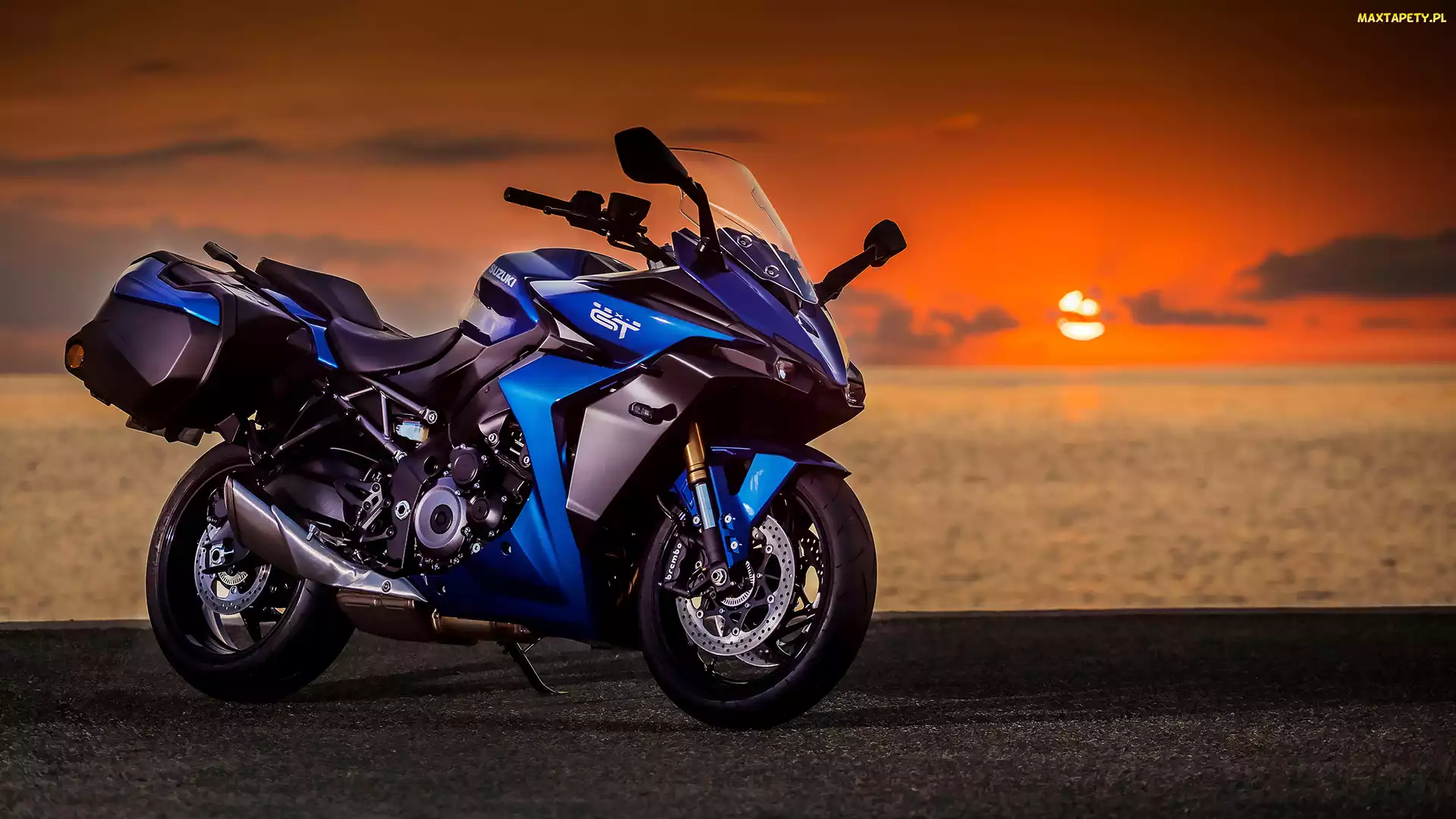 Motocykl, Suzuki GSX-S1000GT, Niebieski
