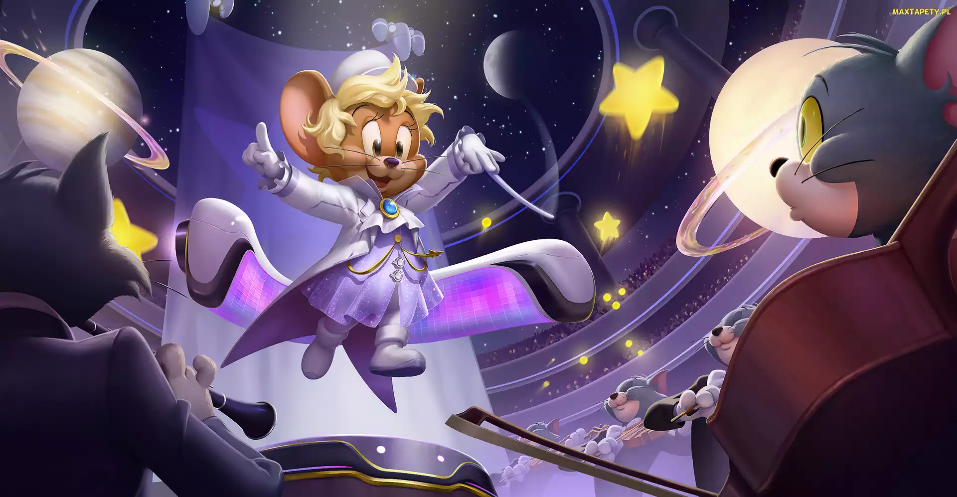 Mysz, Kot, Gra, Tom and Jerry Chase Jerry Star Conductor