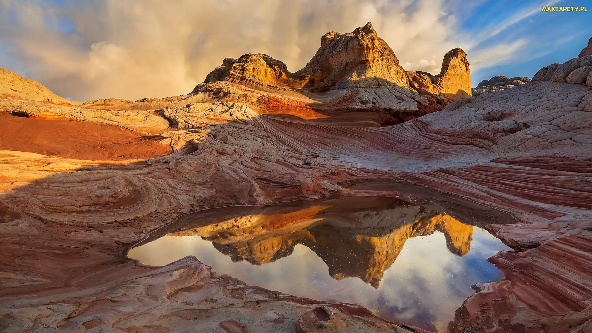 Stany Zjednoczone, Arizona, White Pocket, Formacje skalne, Skała, Vermilion Cliffs National Monument