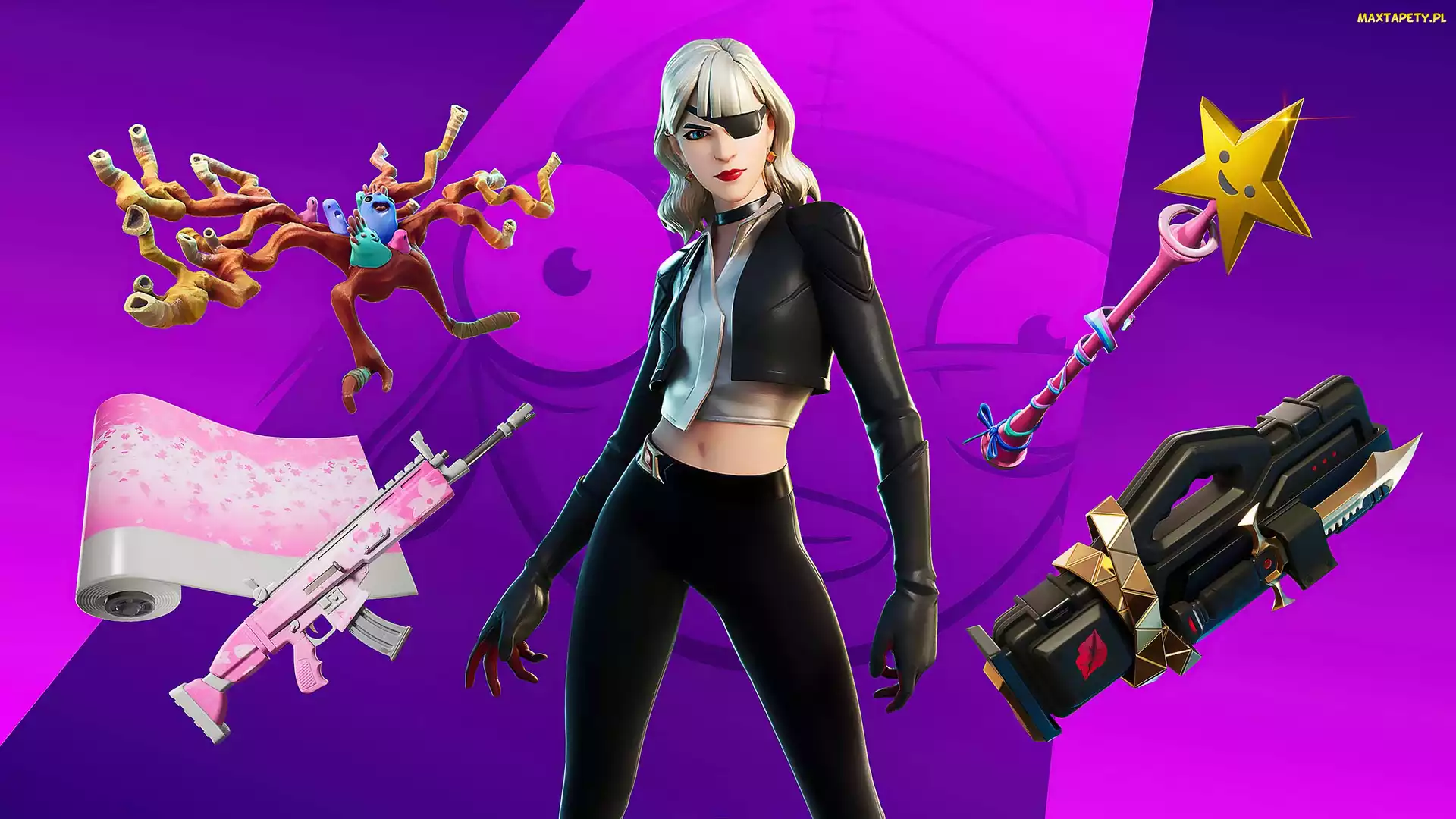 Benjyfishys Locker Bundle, Zestaw, Fortnite, Gra, Postać, Siren