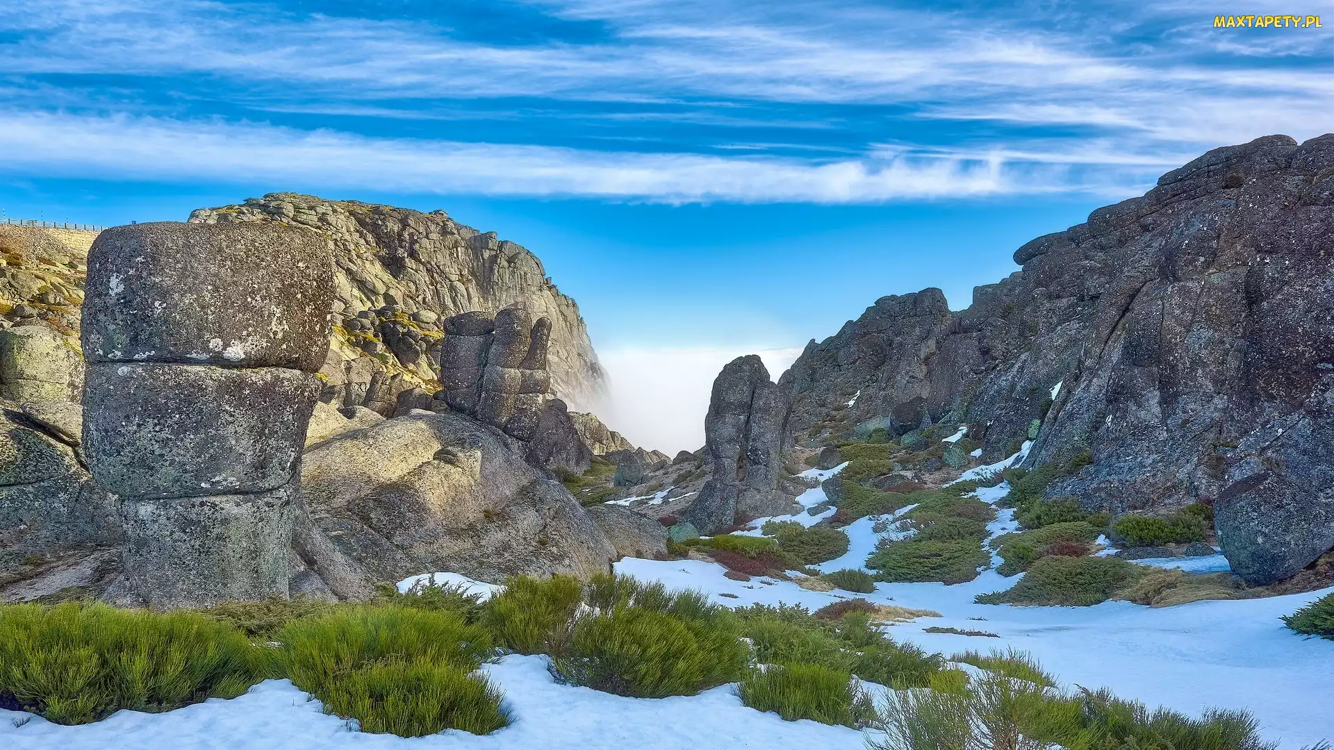 Portugalia, Trawa, Góry, Serra da Estrela