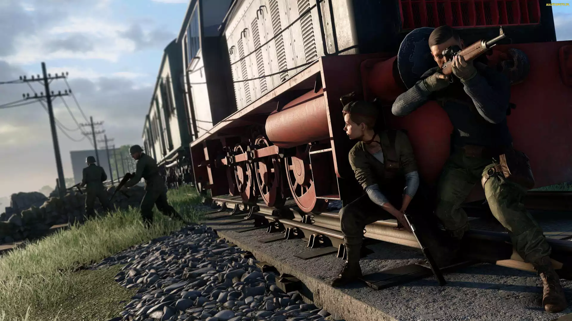 Sniper Elite 5, Pociąg, Snajper, Postacie, Gra