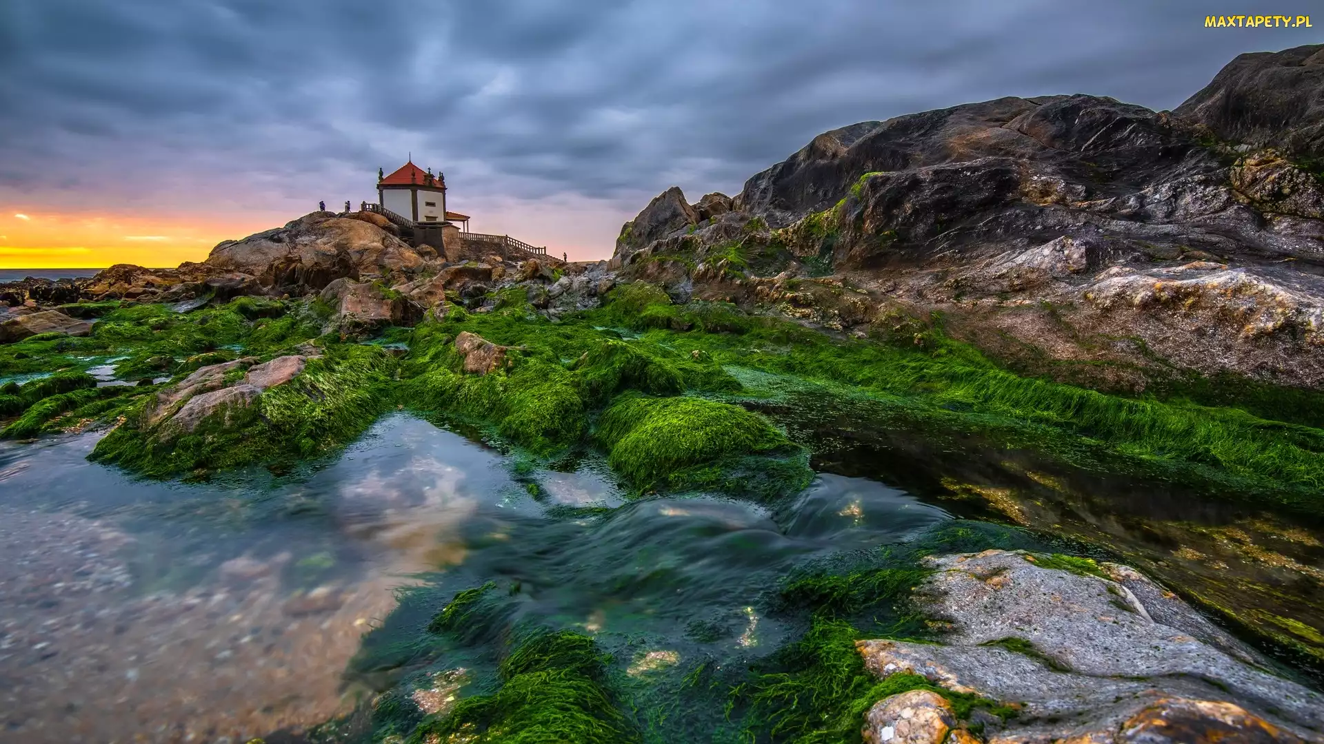 Skały, Capela do Senhor da Pedra, Miramar, Portugalia, Kapliczka, Kościół