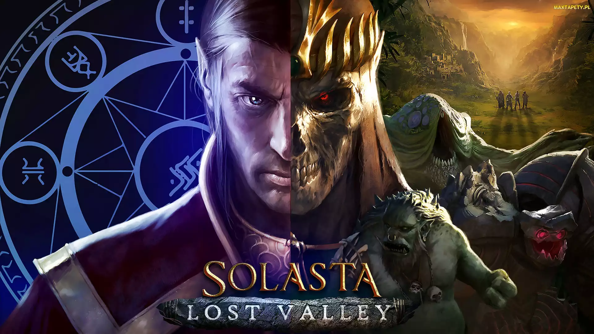 Twarz, Diagram, Solasta Crown of the Magister, Plakat, Postać, Gra, Lost Valley