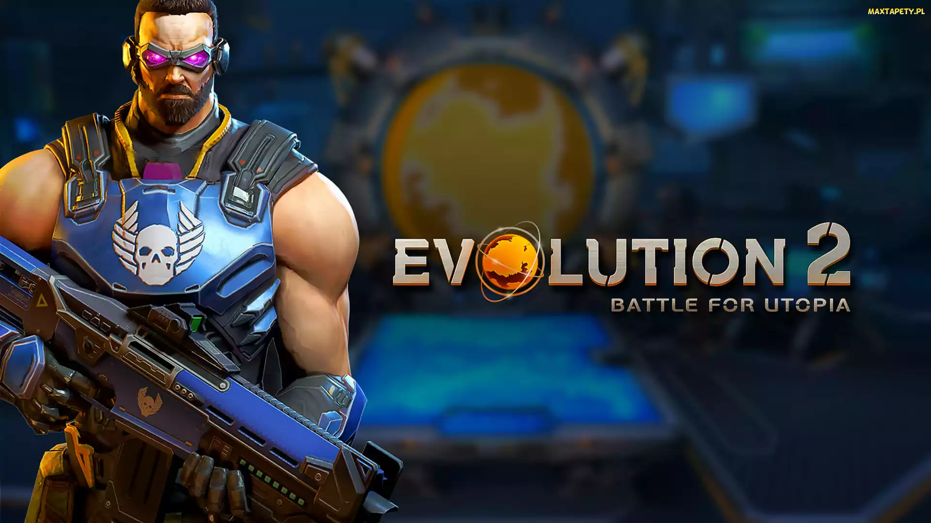 Evolution 2, Żolnierz, Gra, Postać, Pancerz, Battle for Utopia, Plakat, Karabin