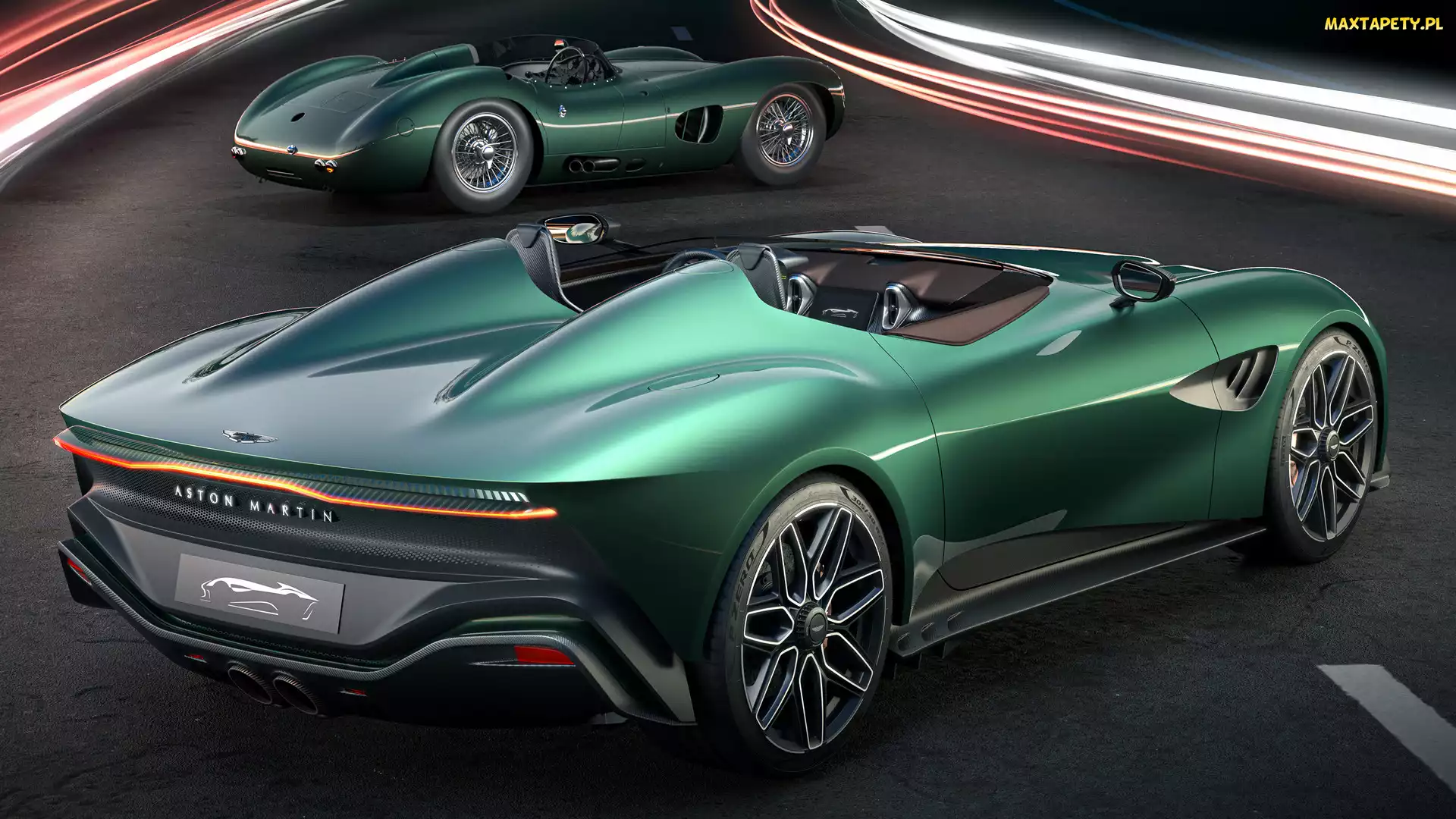 Aston Martin DBR22, 3D, Zielony