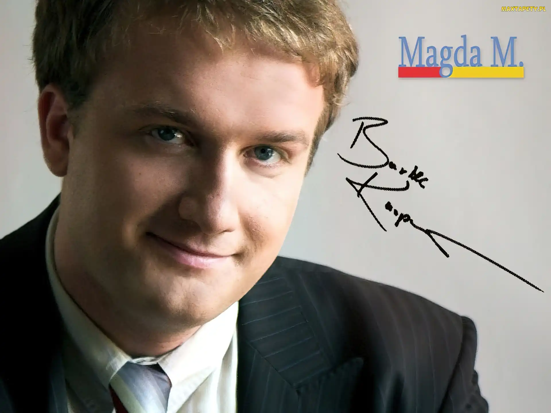 Bartek Kasprzykowski, garnitur, Magda M