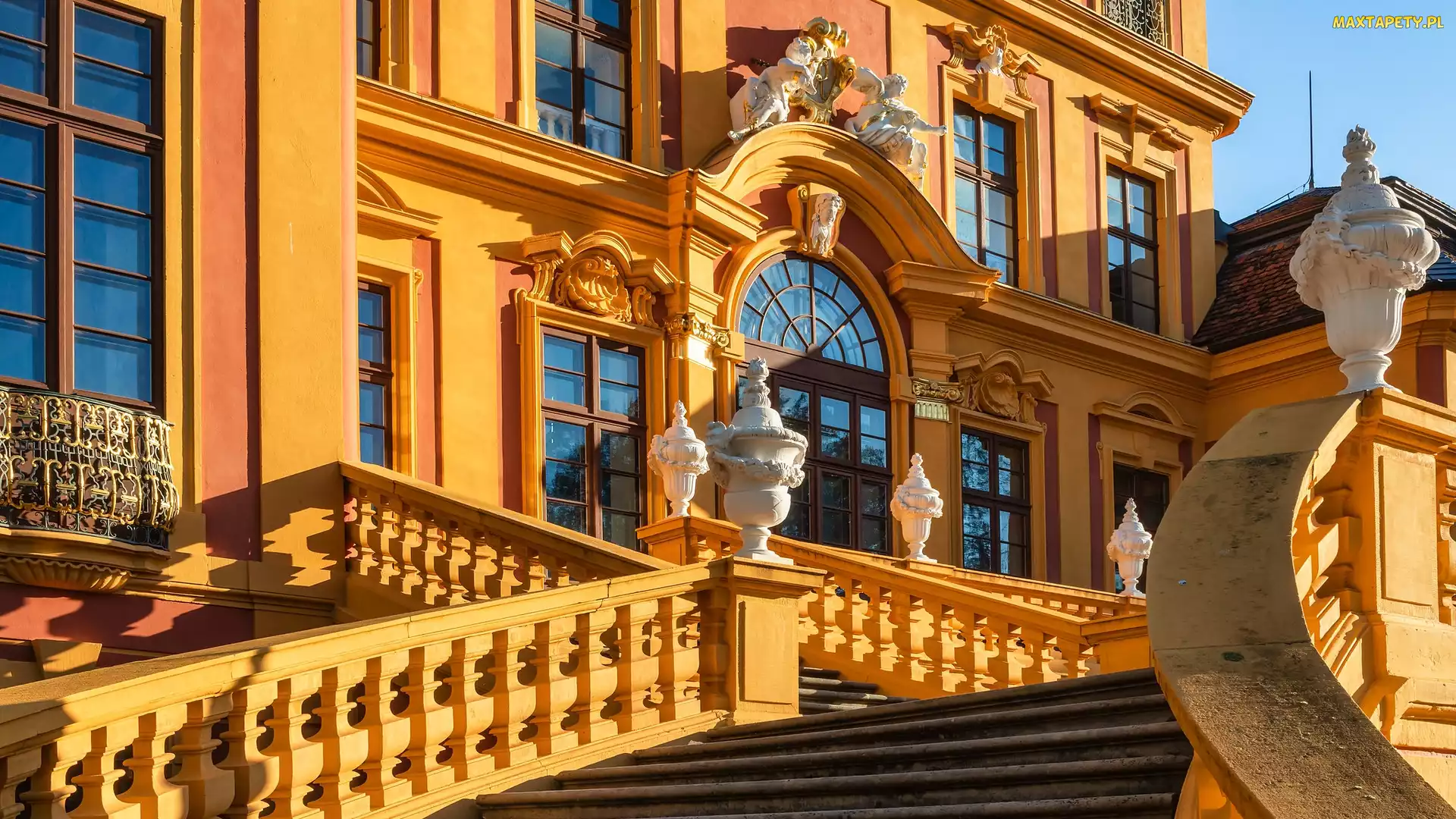 Schloss Favorite, Niemcy, Ludwigsburg, Domek myśliwski, Schody