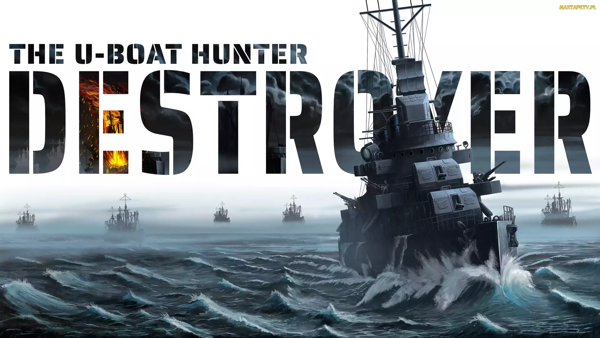 Destroyer The UBoat Hunter, Plakat, Okręty, Niszczyciel, Gra