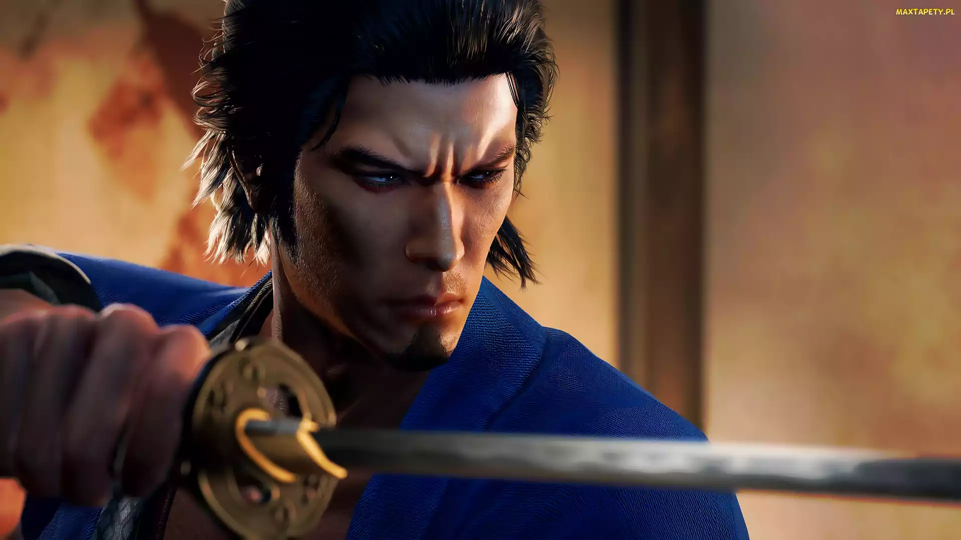 Twarz, Ishin, Like a Dragon Ishin, Miecz, Samuraj, Gra, Postać