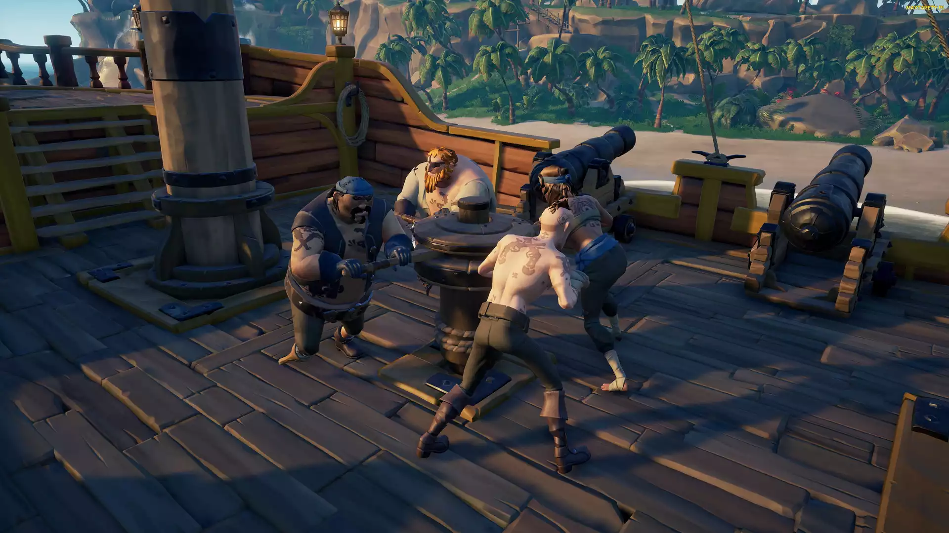 Statek, Sea of Thieves, Gra, Armata, Postacie