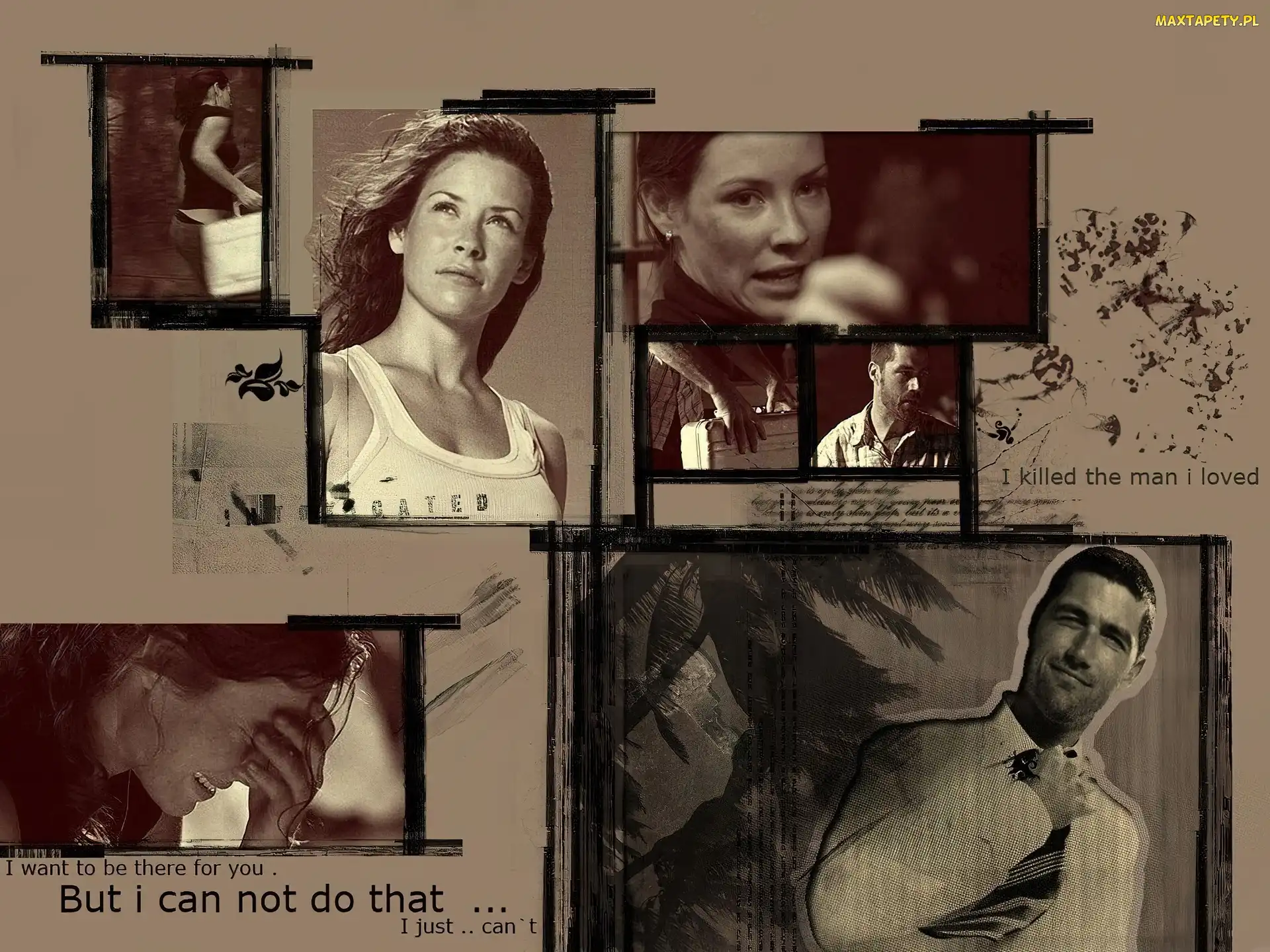 zdjęcia, Evangeline Lilly, Lost, Serial, Zagubieni, Matthew Fox
