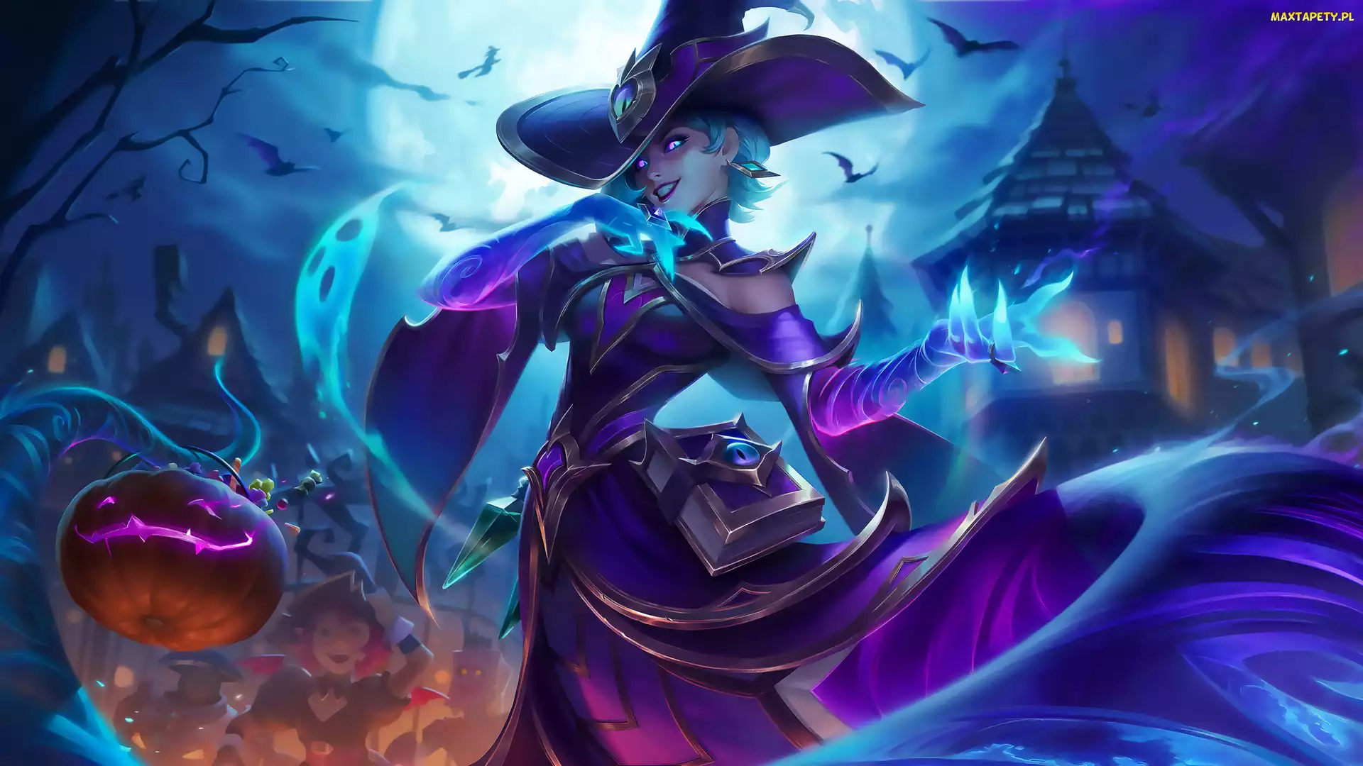 Dynia, Halloween, League of Legends, Kapelusz, Cassiopeia, Gra, Postać
