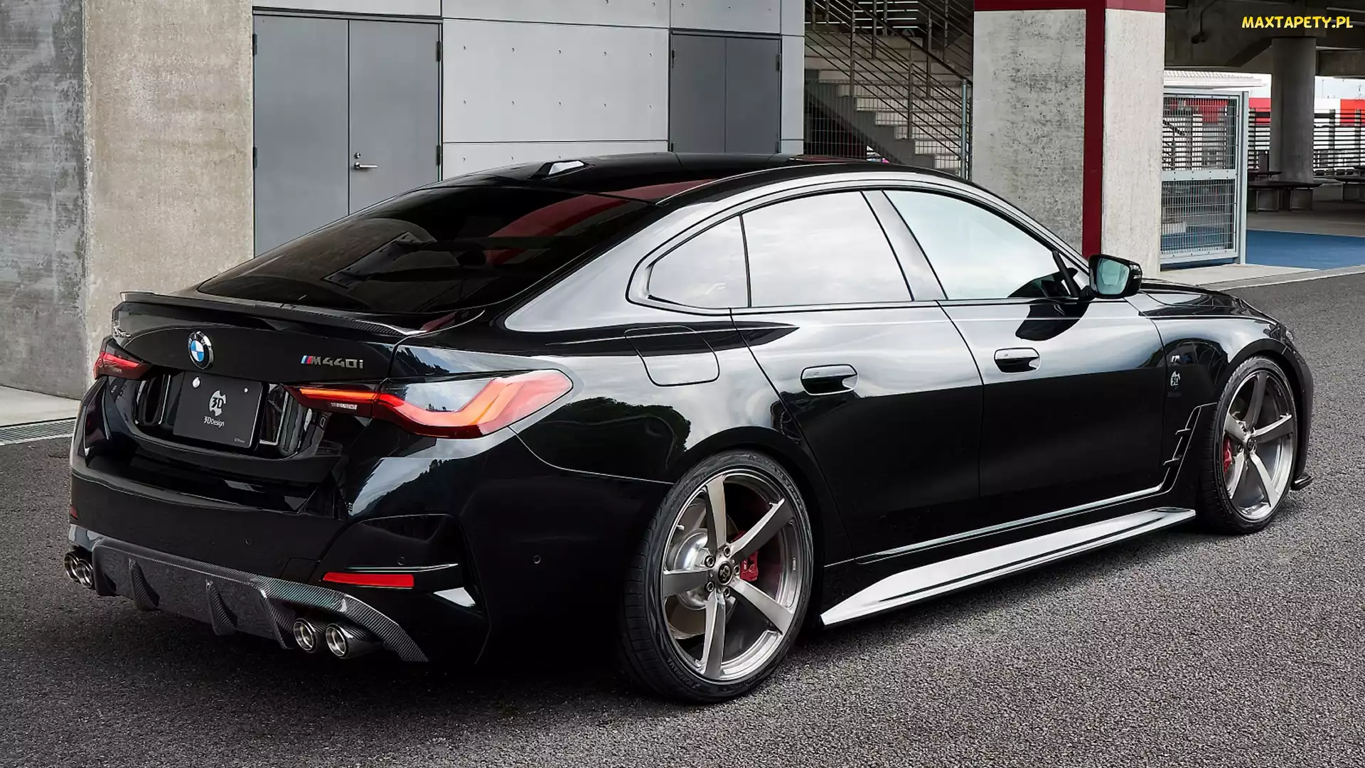 Czarne, BMW M440i Gran Coupe