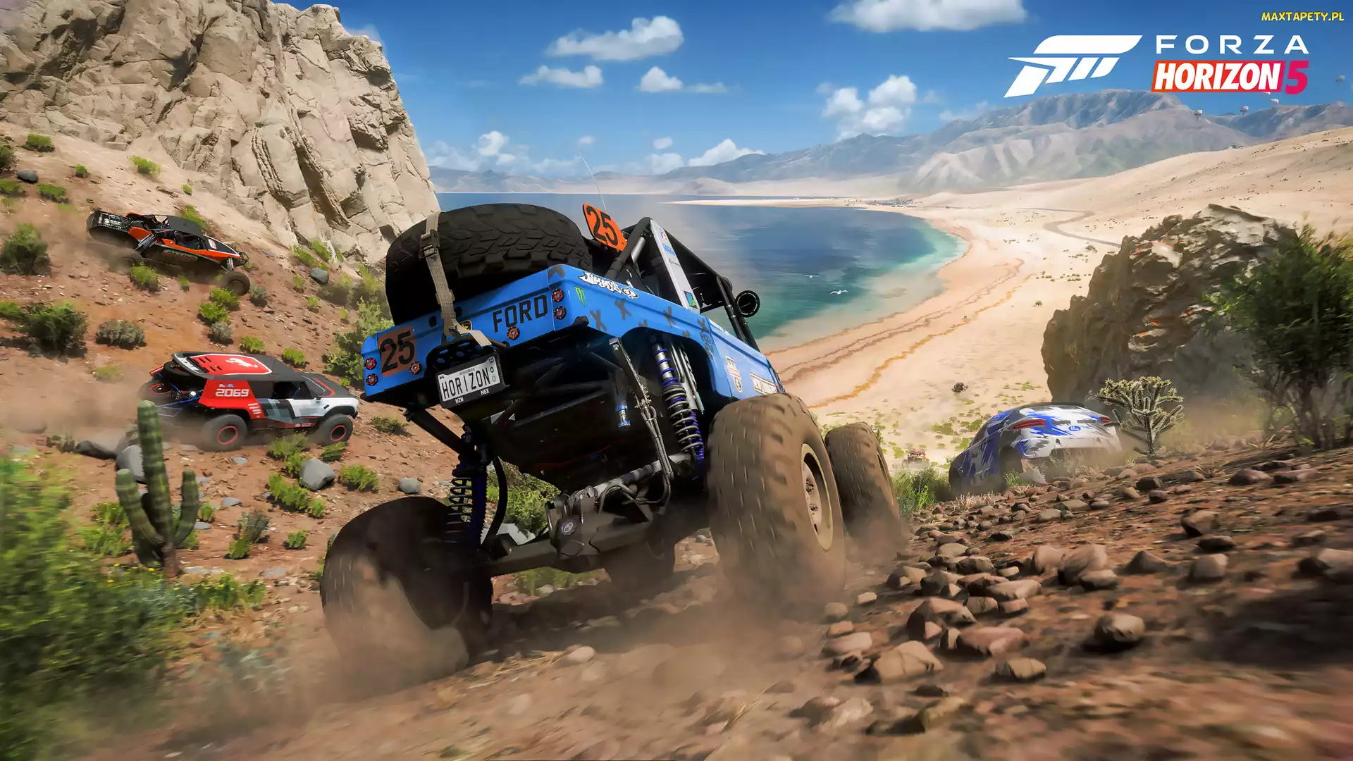 Forza Horizon 5, Plaża, Wyścig, Ford Truck, Gra