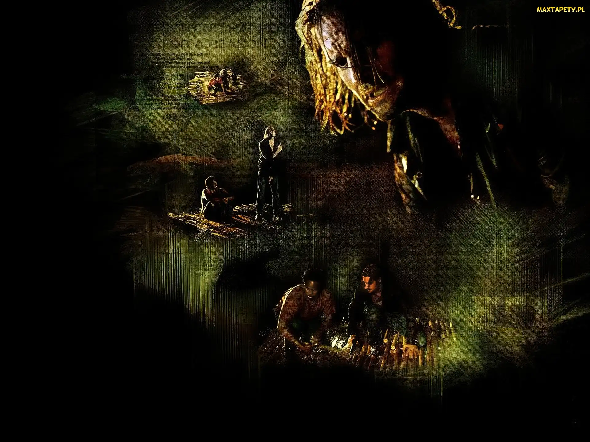Serial, Lost, ciemność, Josh Holloway, tratwa, Zagubieni
