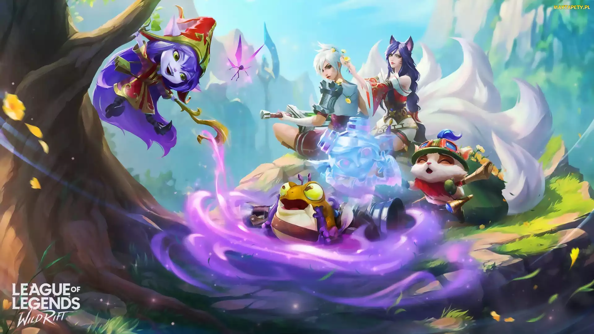 Magia, Żaba, Postacie, Plakat, Wróżka, League of Legends Wild Rift, Drzewo