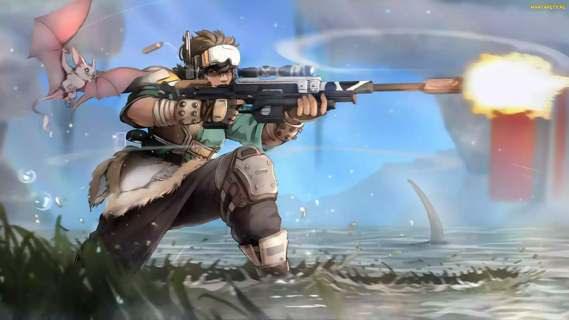 Karabin, Snajper, Apex Legends, Gra, Postać, Vantage