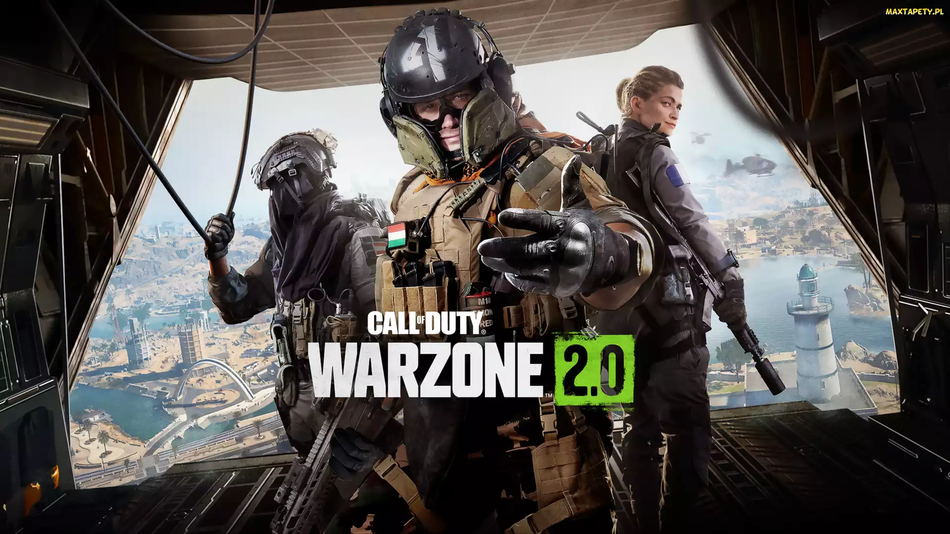 Plakat, Desant, Call of Duty Warzone 2, Gra, Samolot, Żołnierze
