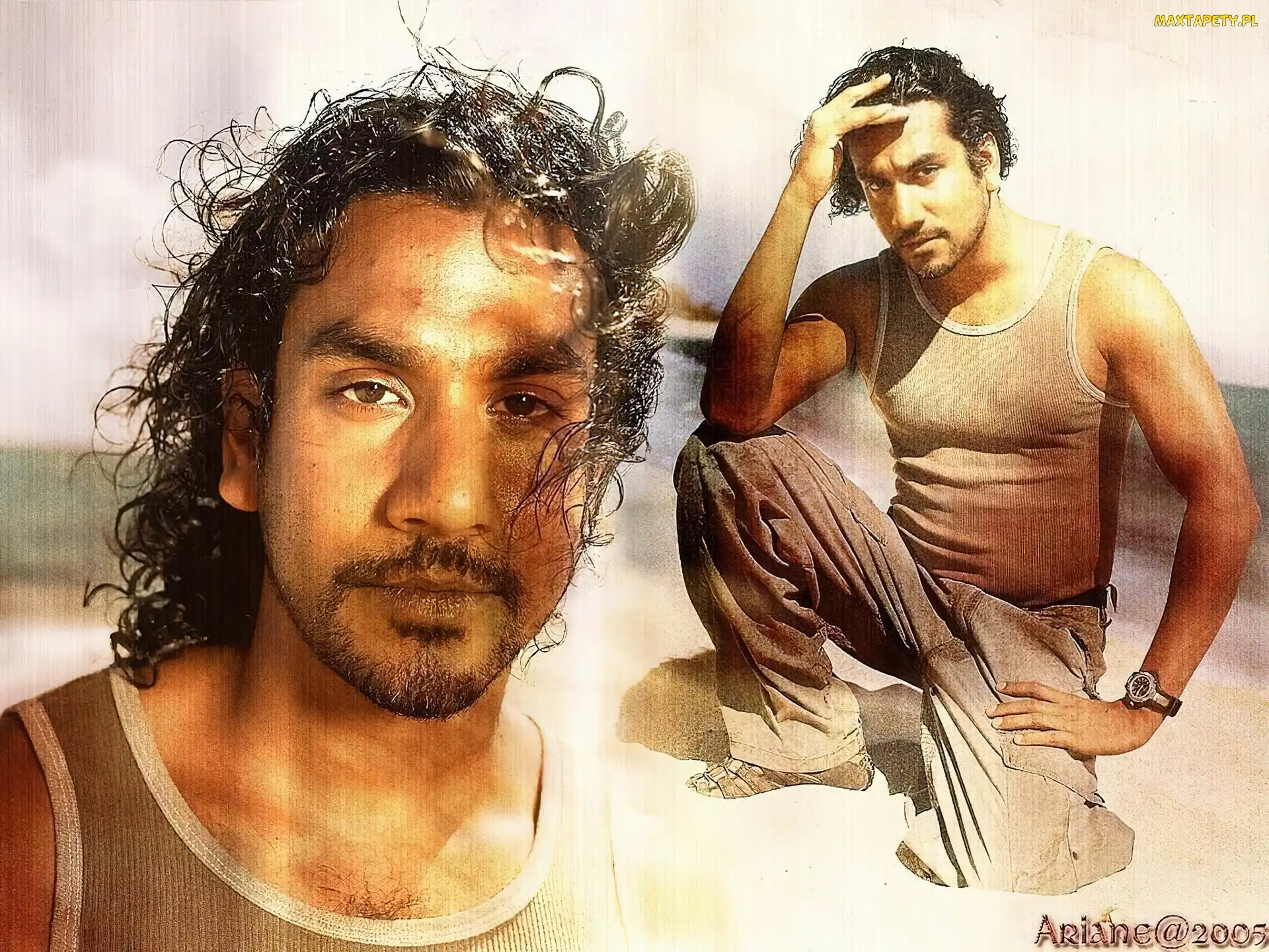 Lost, plaża, Naveen Andrews, Zagubieni, Serial