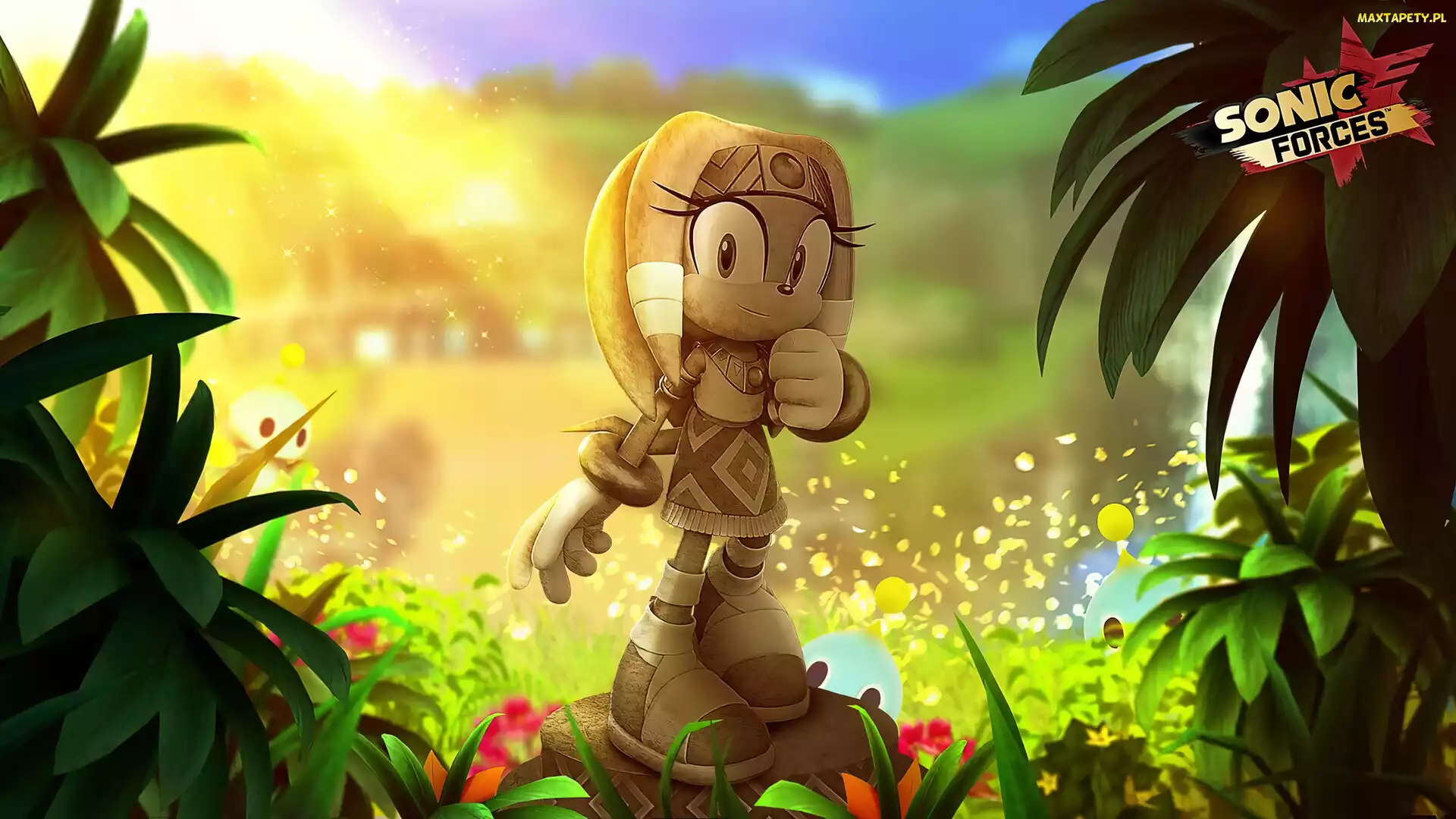 Napis, Rośliny, Sonic Forces, Plakat, Modern Sonic, Gra, Postać