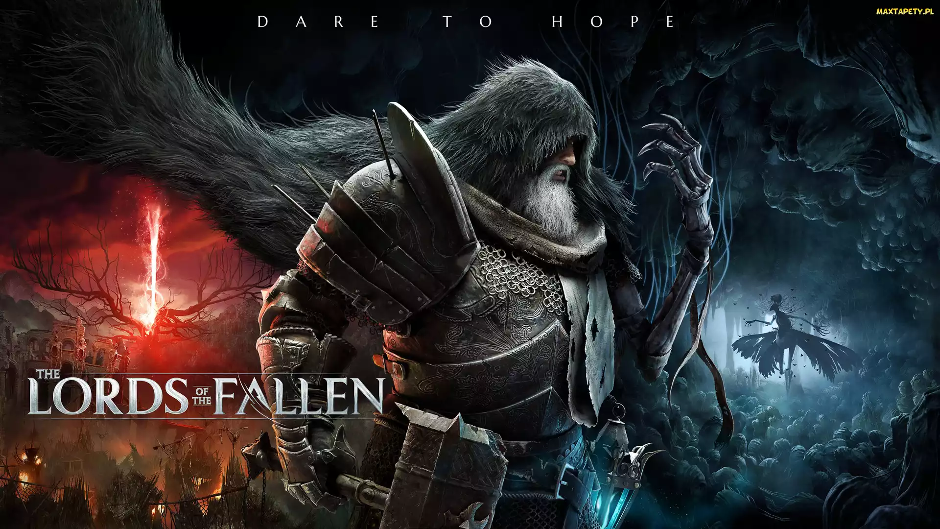 Włosy, Broda, The Lords of the Fallen, Plakat, Zbroja, Gra, Postać