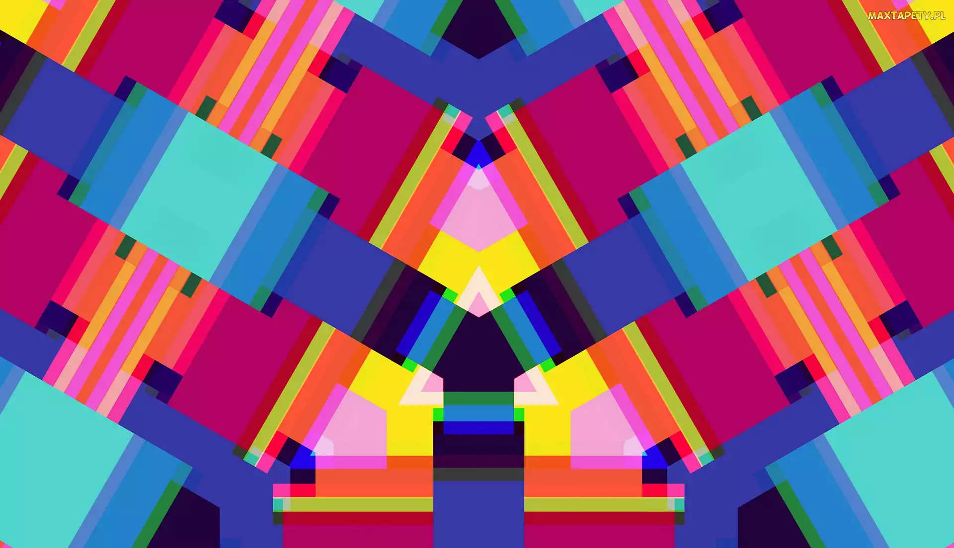 Lustro, Szklane, Wzór, Grafika, Kalejdoskop, Abstrakcja, Geometryczny