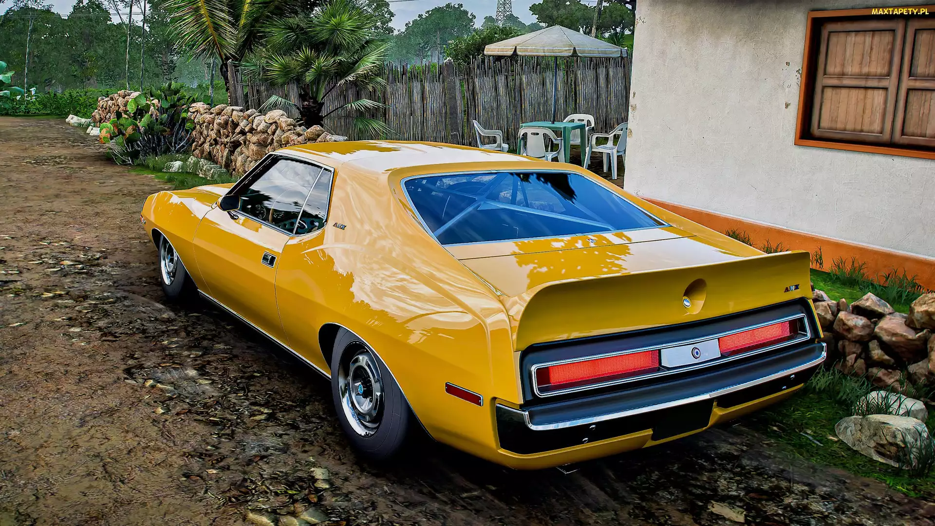 Tył, Żółty, Forza Horizon 5, Dom, AMX, Gra, Samochód