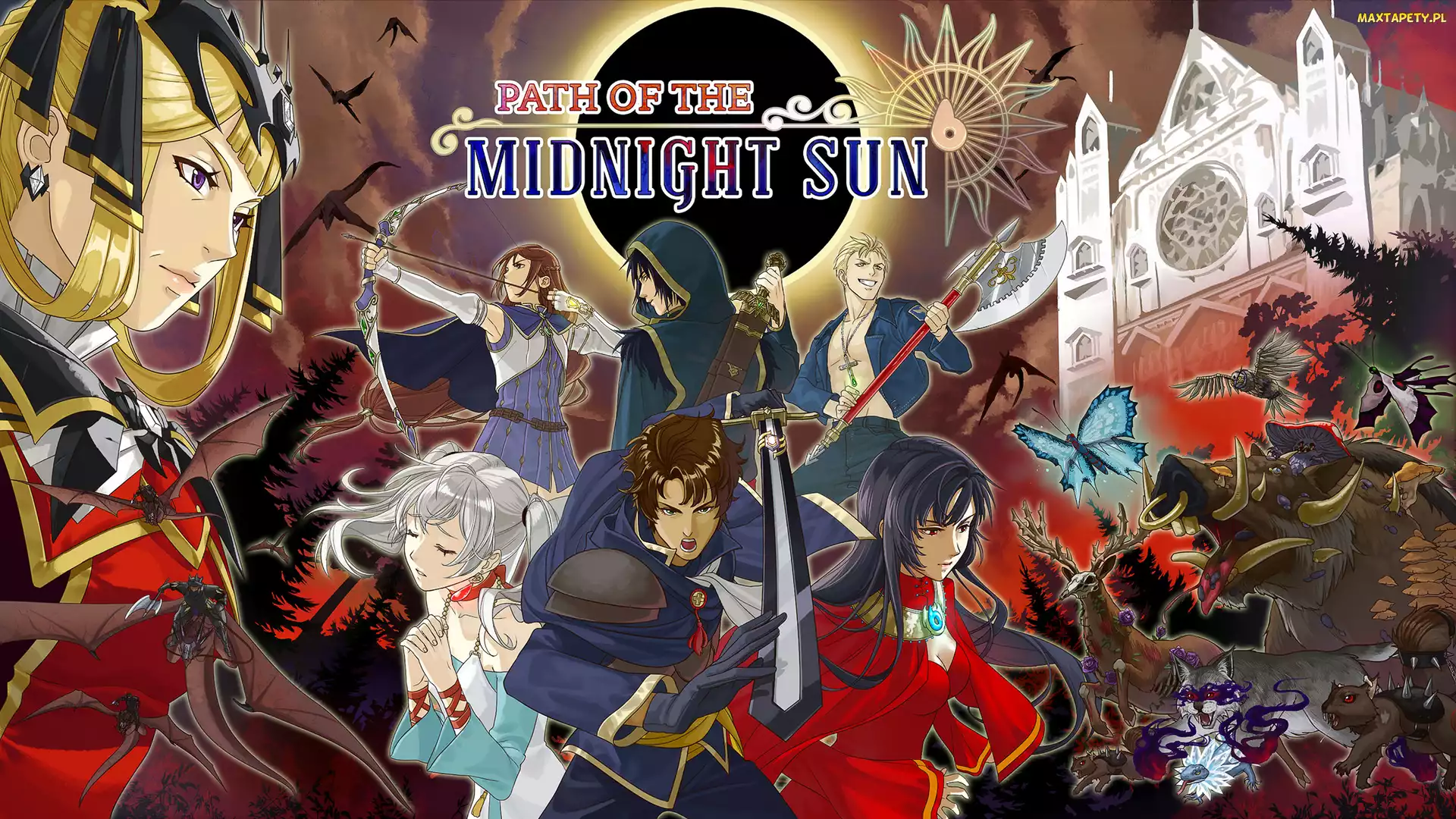 Pałac, Motyle, Path of the Midnight Sun, Plakat, Zwierzęta, Gra, Postacie