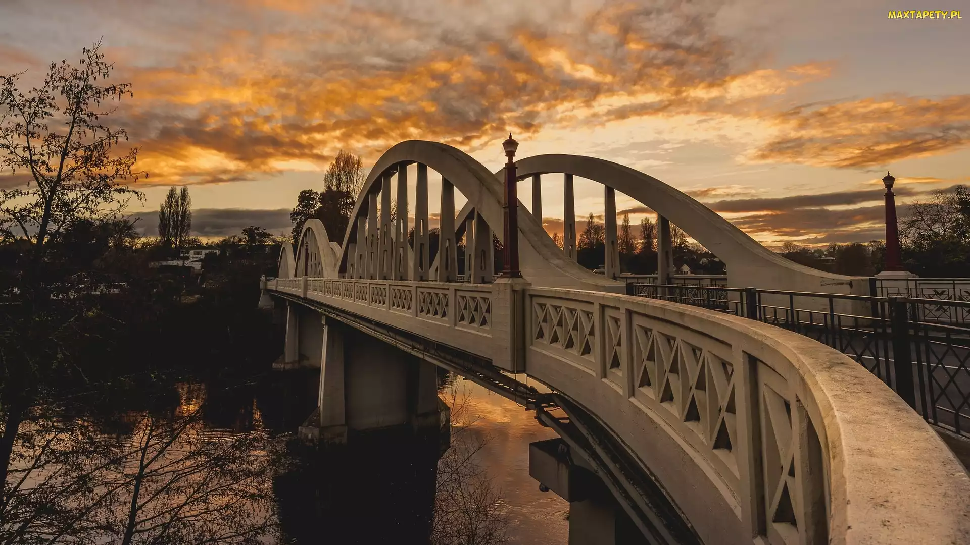 Most, Nowa Zelandia, Hamilton, Claudelands Bridge, Rzeka Waikato